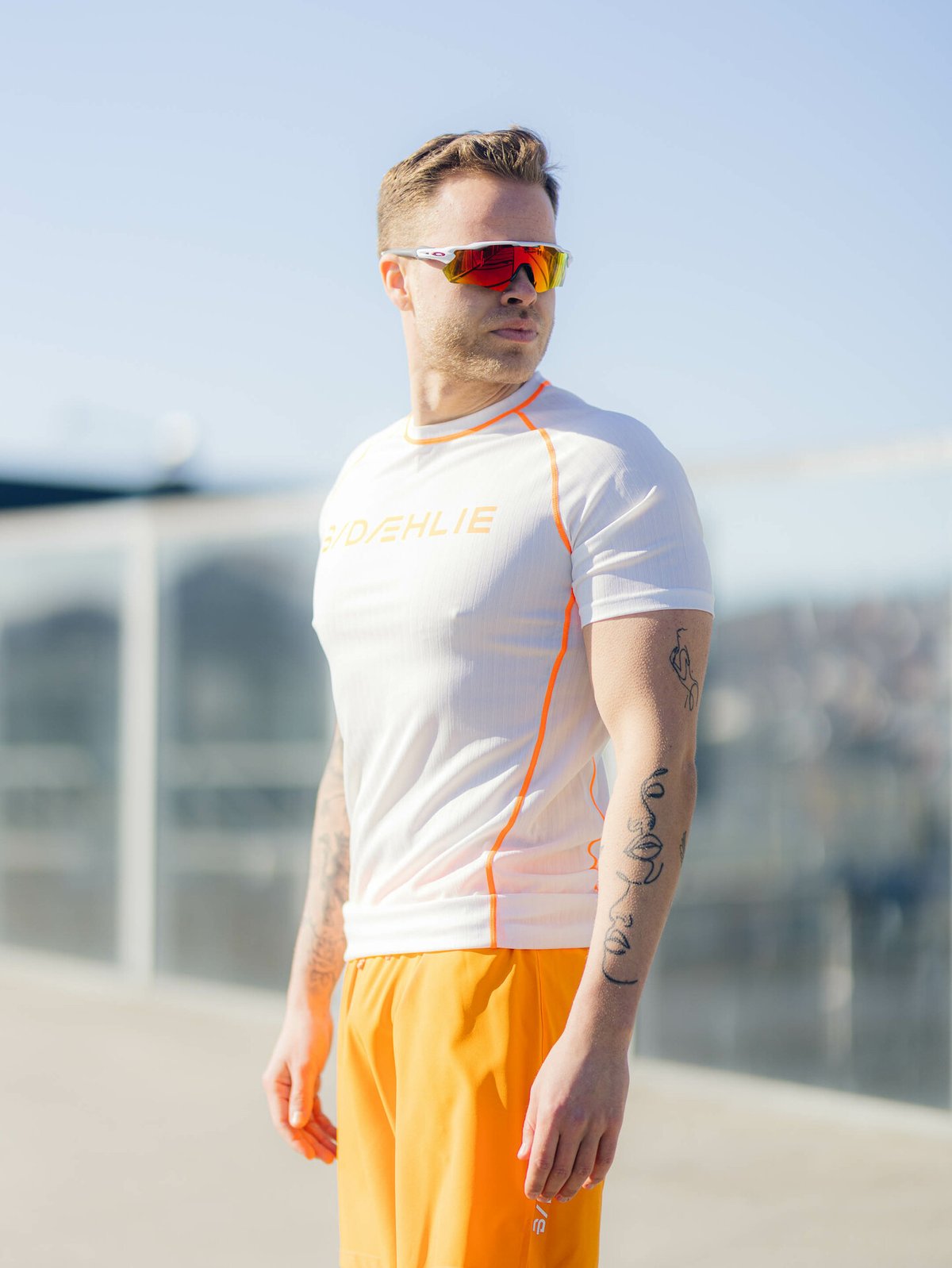 Dæhlie Endurance Tech T-Shirt M Shocking Orange