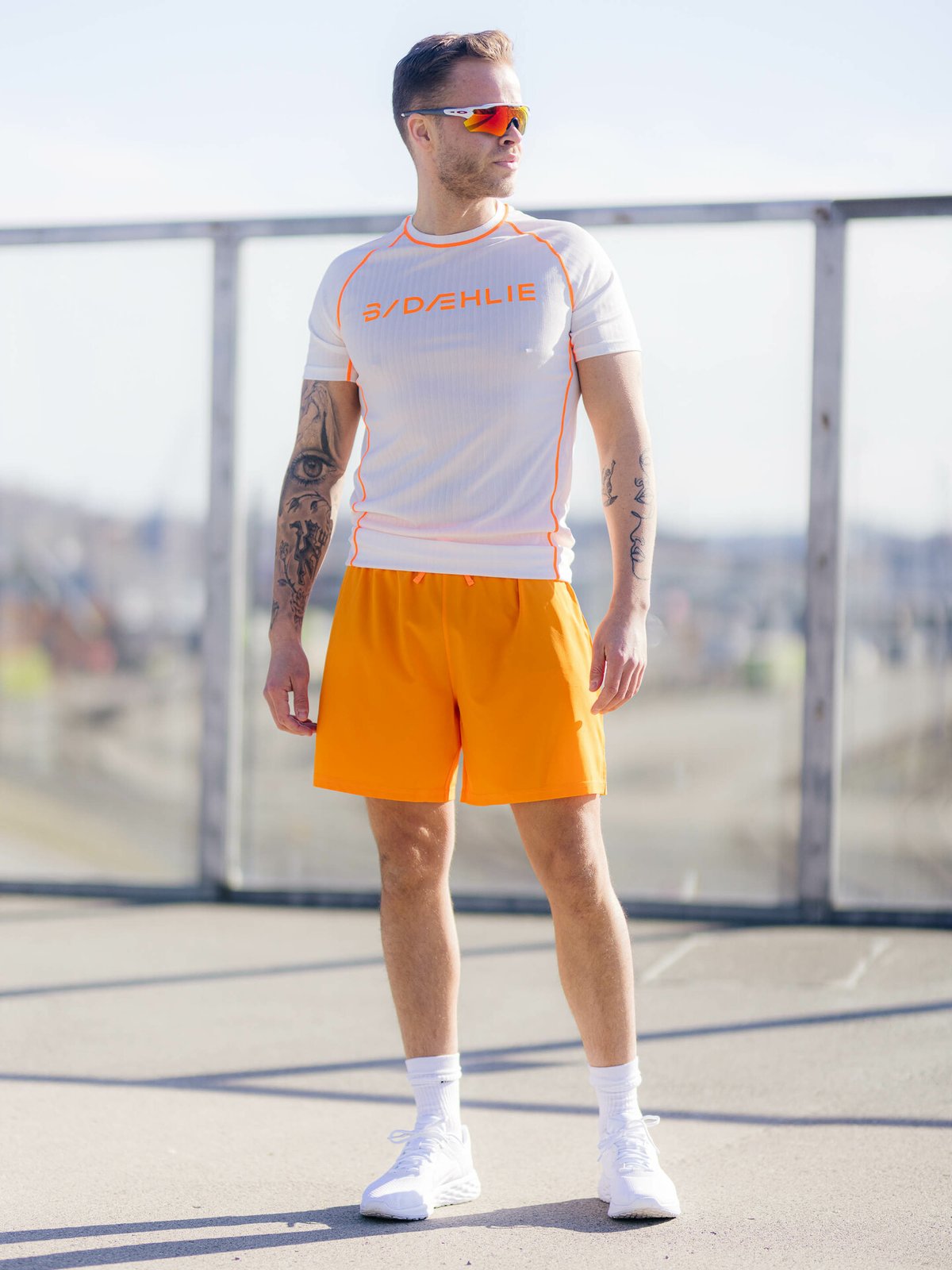 Dæhlie Endurance Tech T-Shirt M Shocking Orange