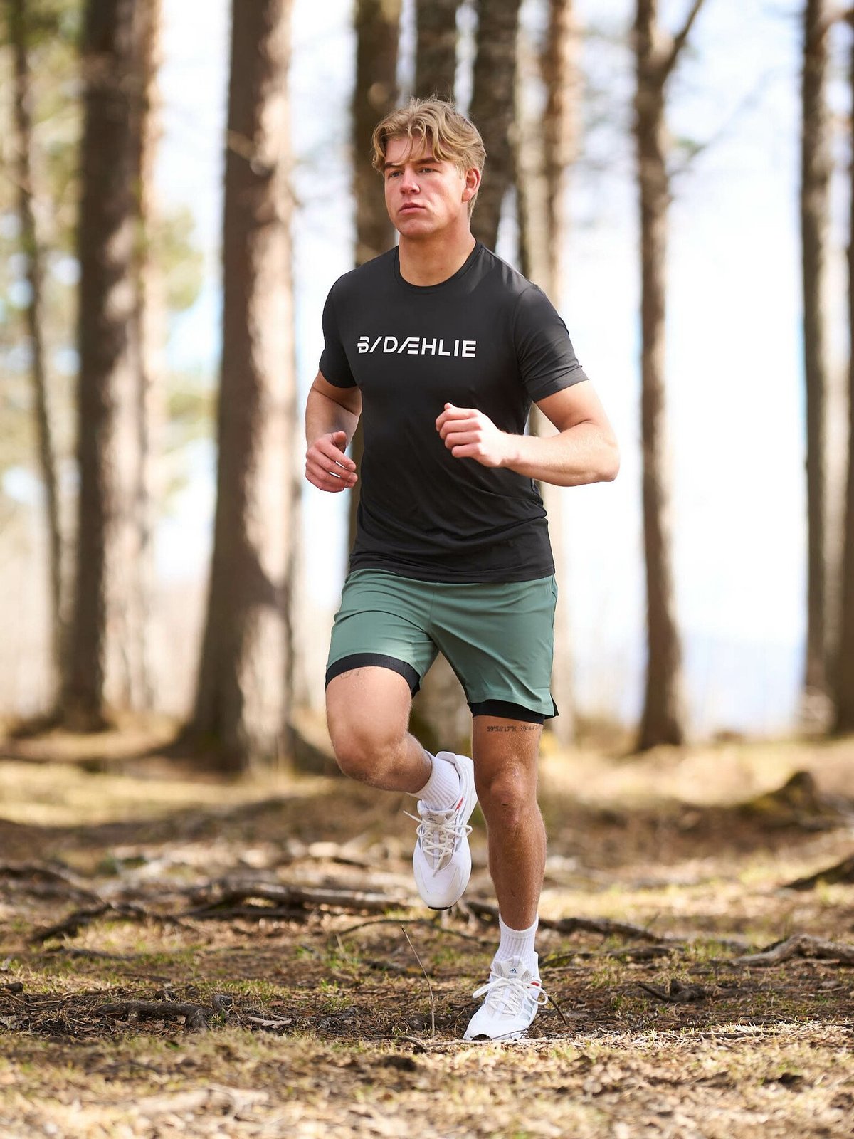 Dæhlie Shorts Run 2in1 Forest Green