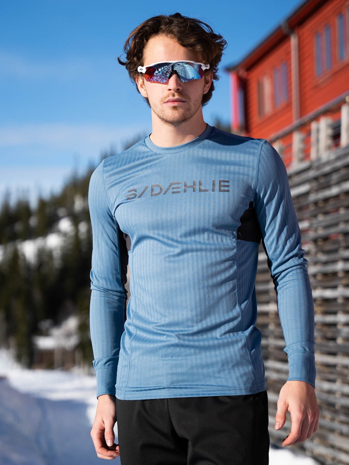 Dæhlie Training Tech Long Sleeve Elemental Blue