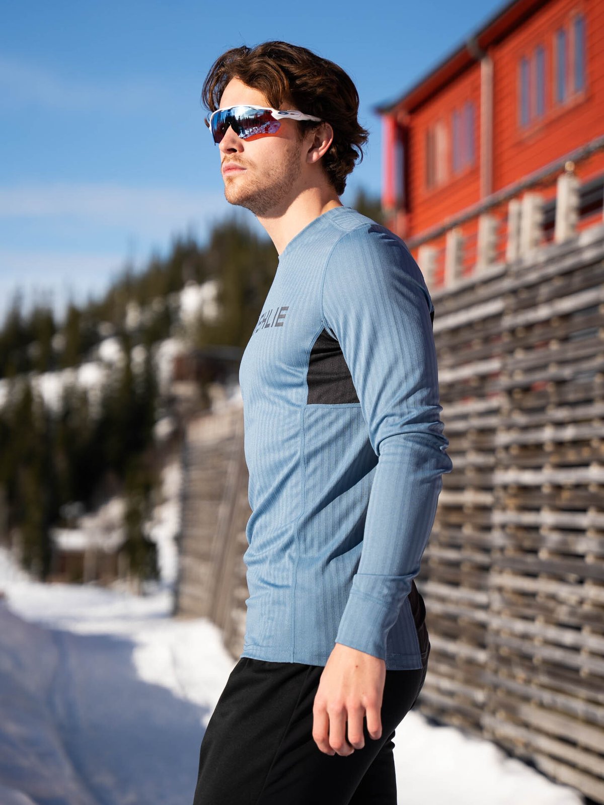 Dæhlie Training Tech Long Sleeve Elemental Blue