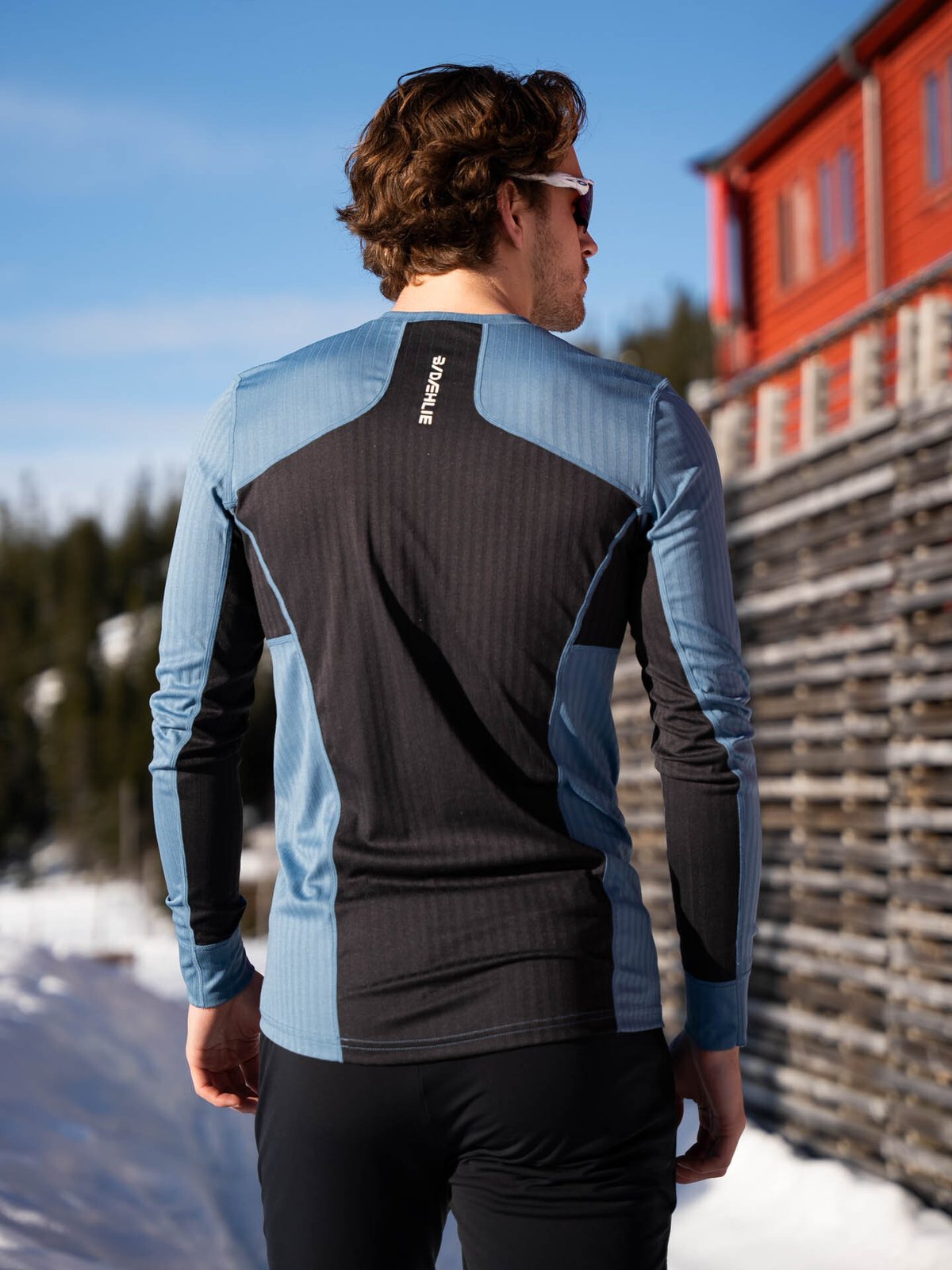 Dæhlie Training Tech Long Sleeve Elemental Blue