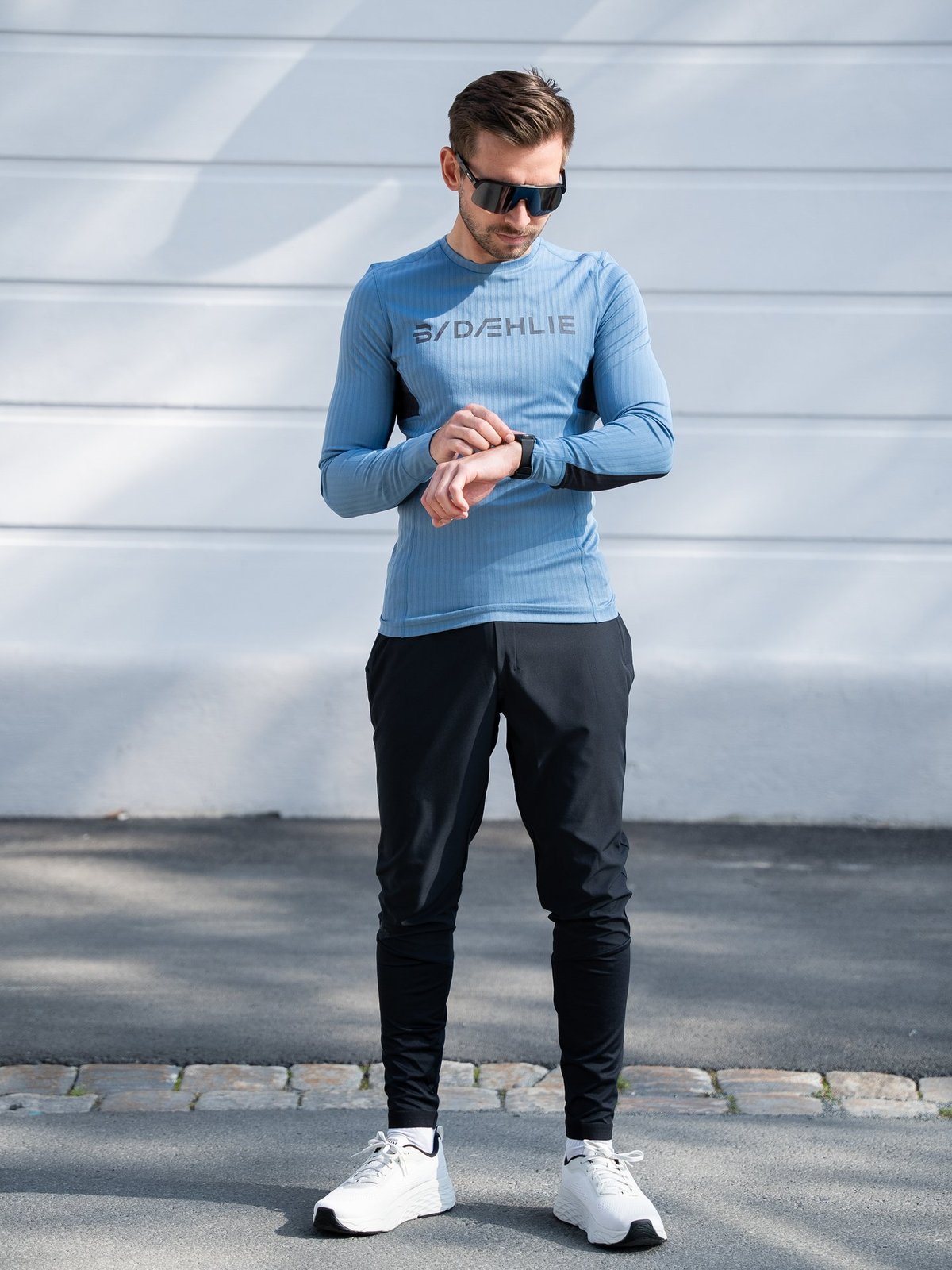 Dæhlie Training Tech Long Sleeve Elemental Blue