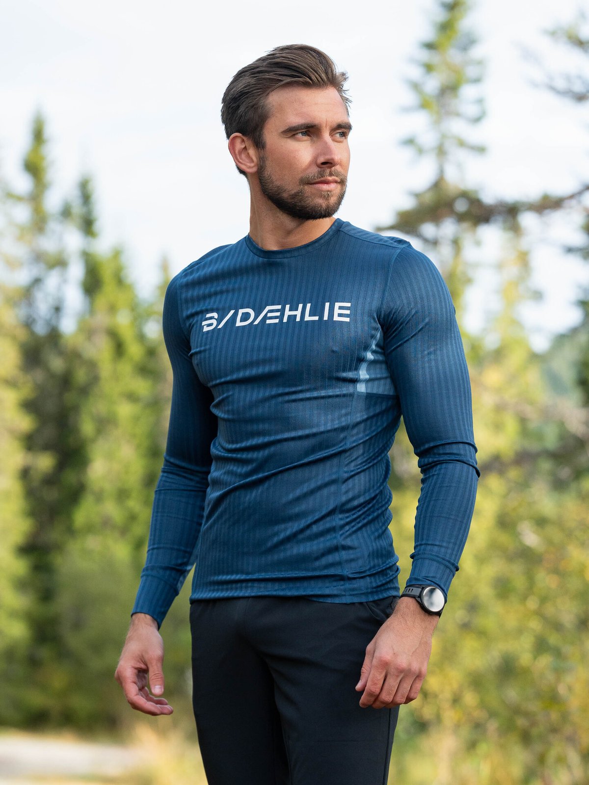 Dæhlie Training Tech Long Sleeve Moonstone Blue