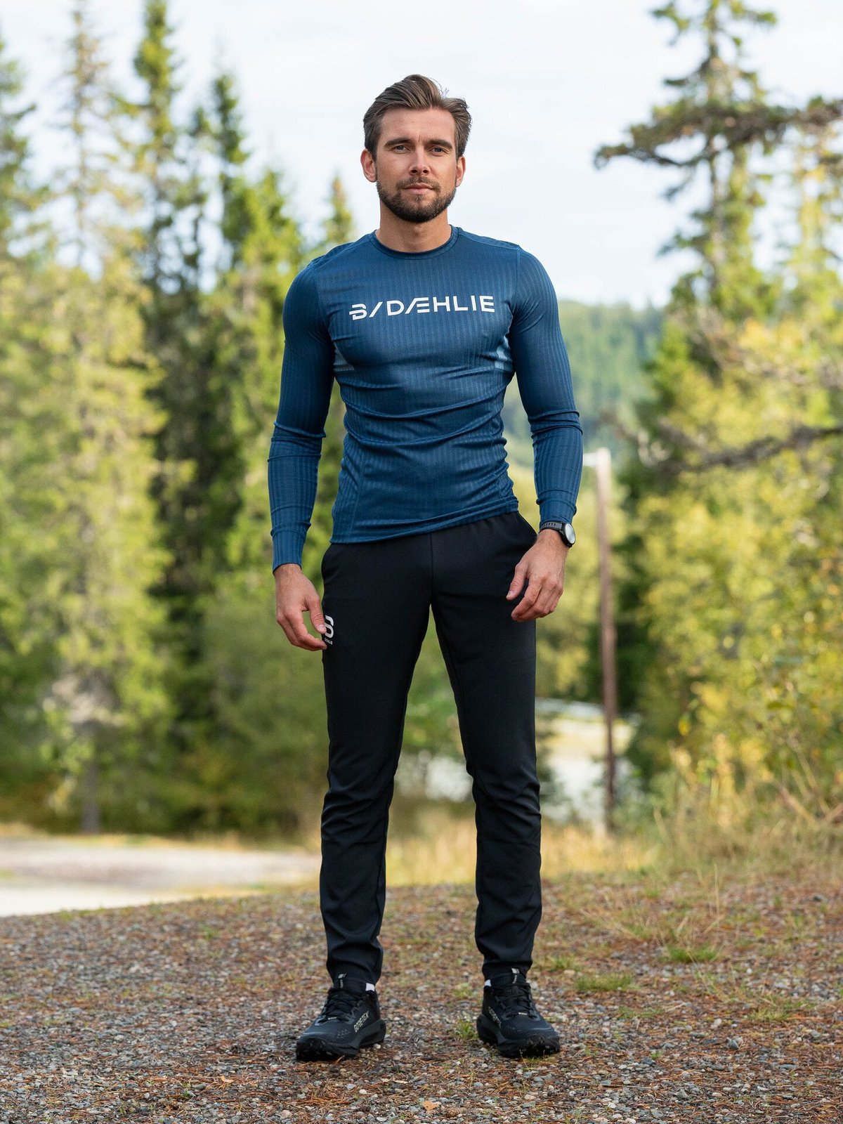 Dæhlie Training Tech Long Sleeve Moonstone Blue