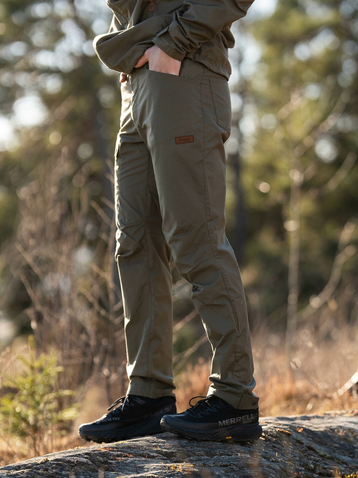 Bergans Nordmarka Leaf Light Pants Men Green Mud