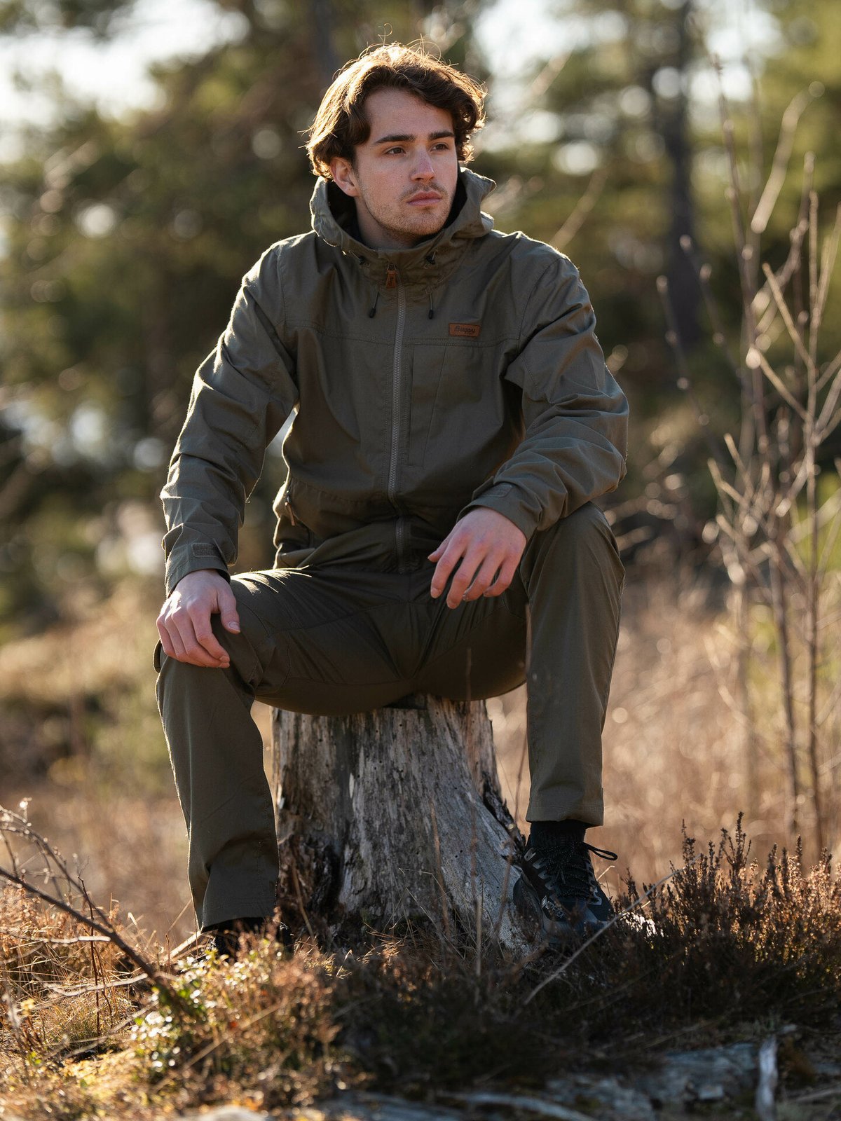 Bergans Nordmarka Leaf Light Pants Men Green Mud