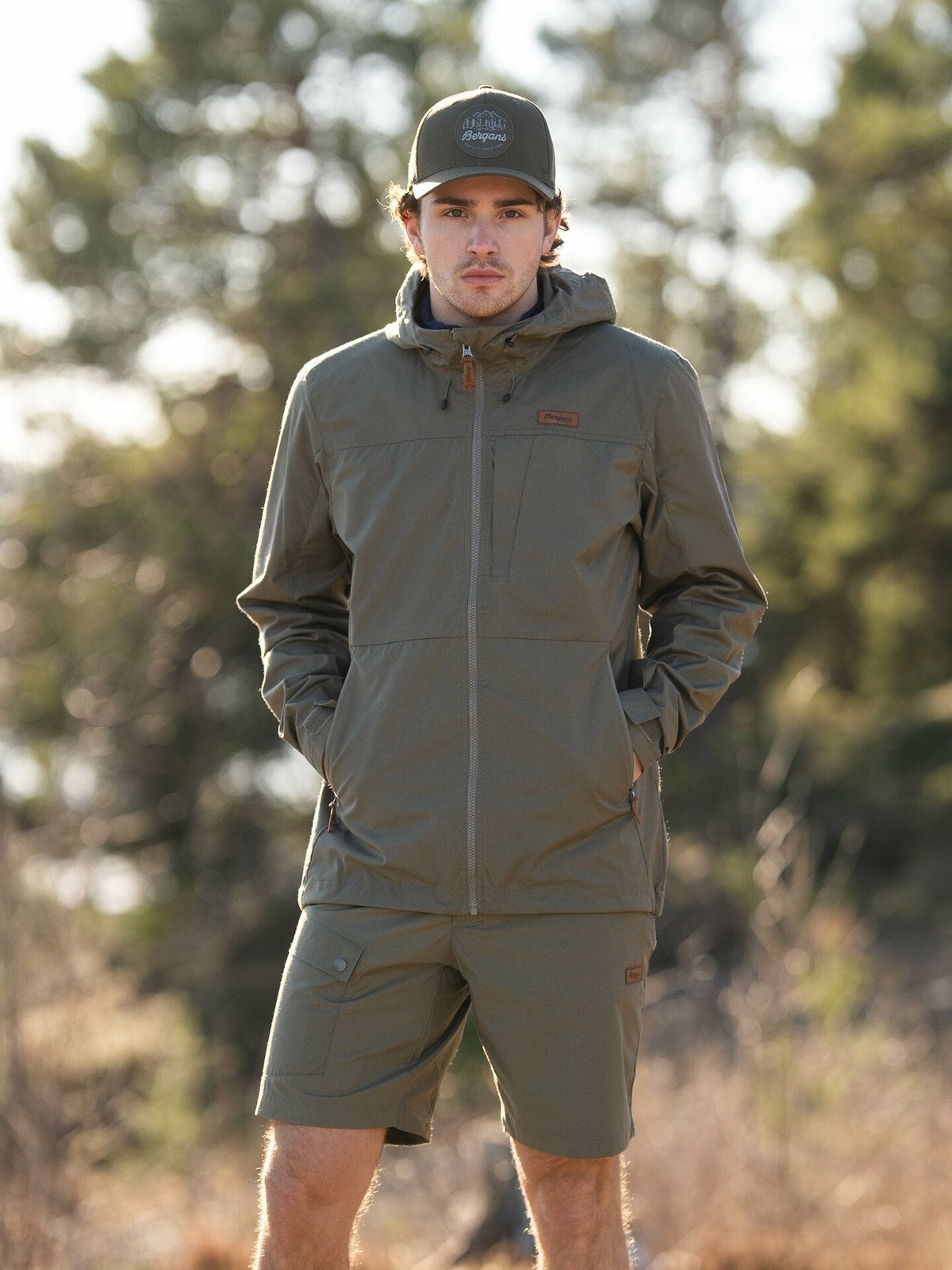 Bergans Nordmarka Leaf Light Shorts Men Green Mud