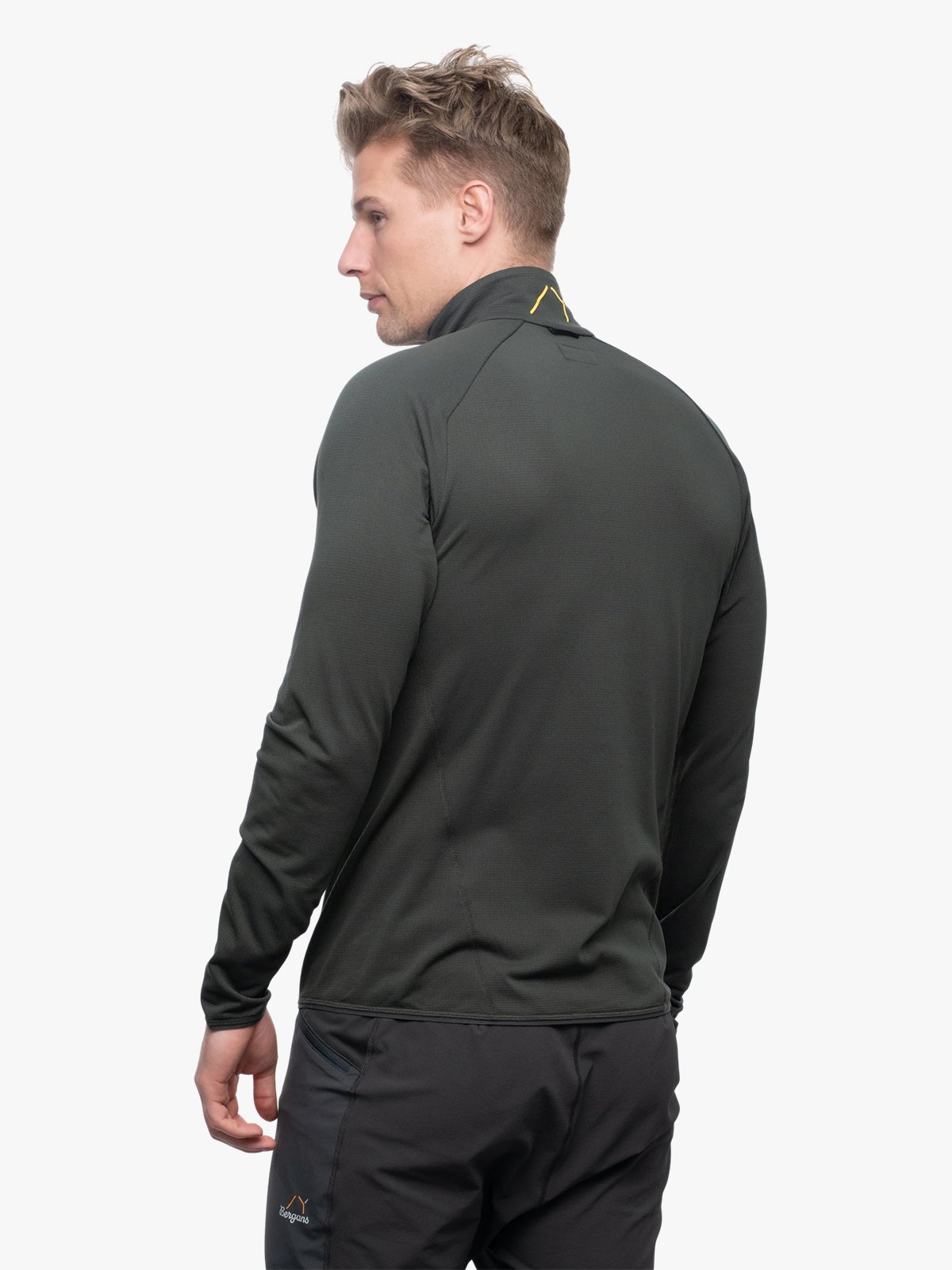 Bergans Y LightLine Essence Midlayer Jacket Men Dark Shadow Grey