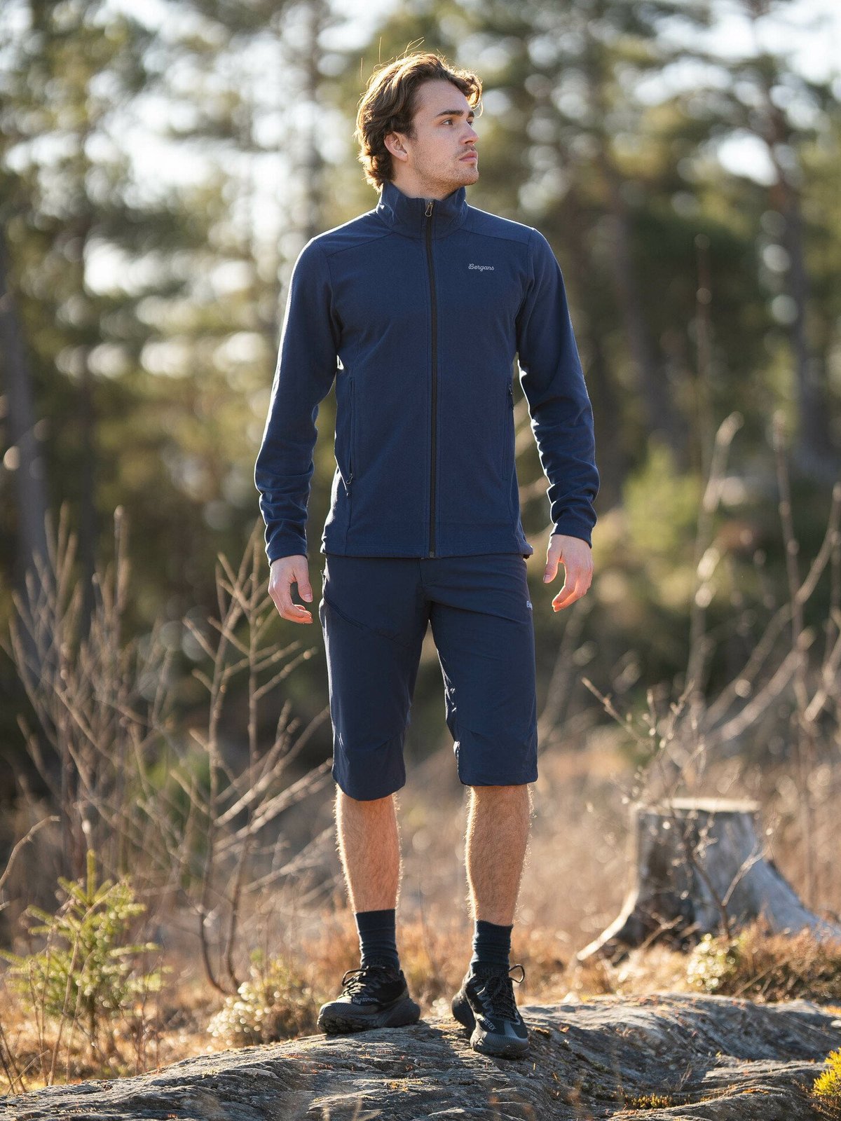 Bergans Finnsnes Fleece Jacket Navy Blue