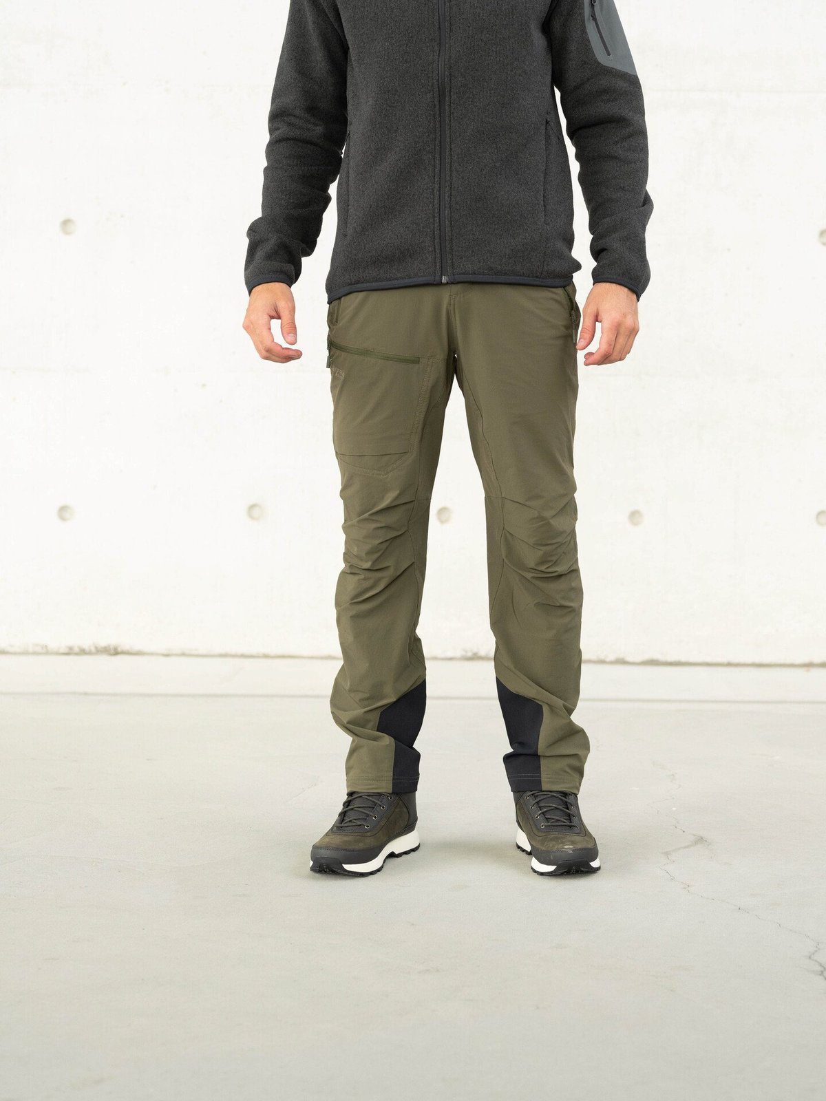 Bergans Breheimen Softshell Pants Dark Green Mud