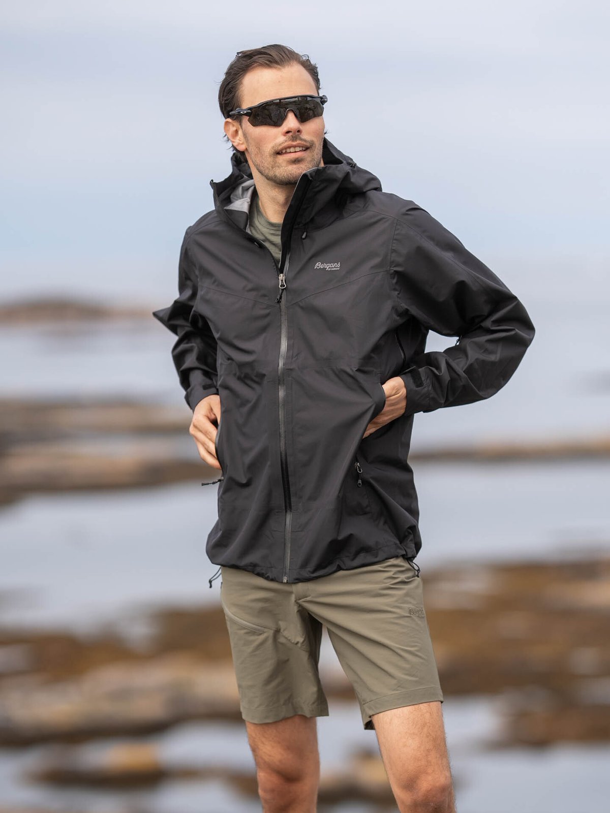 Bergans Skar Light 3-lags Shell Jacket Men Black
