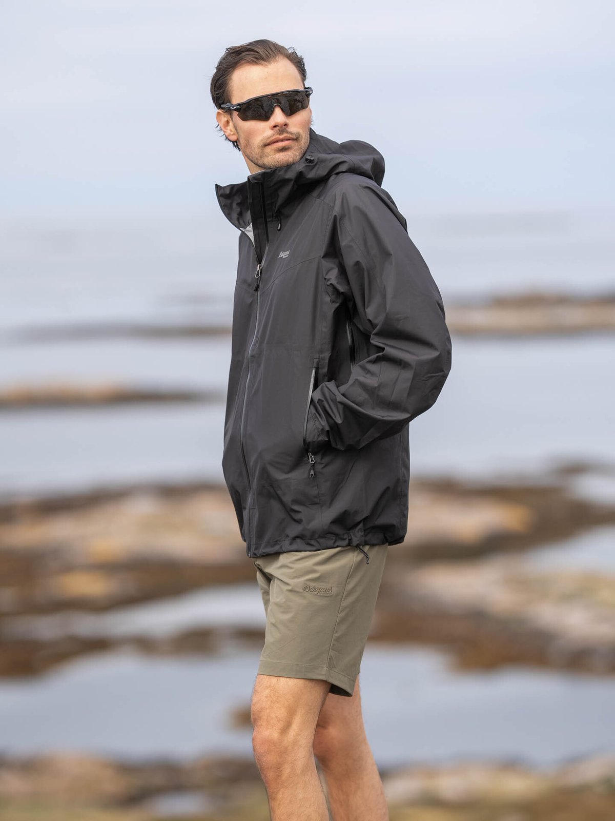 Bergans Skar Light 3-lags Shell Jacket Men Black