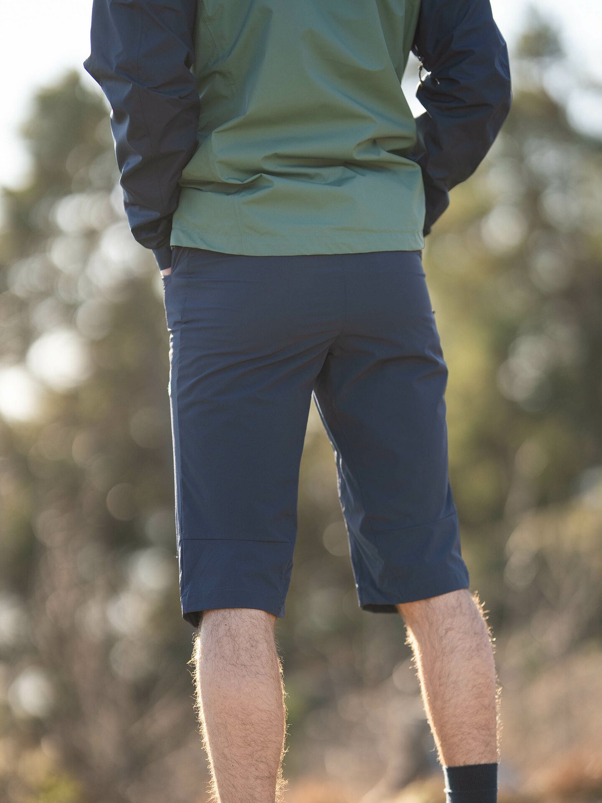 Bergans Vandre Light Softshell Long Shorts Men Navy