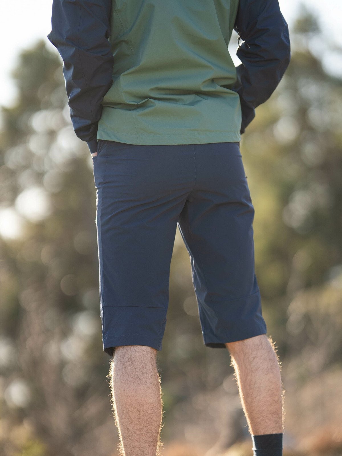 Bergans Vandre Light Softshell Long Shorts Men Navy