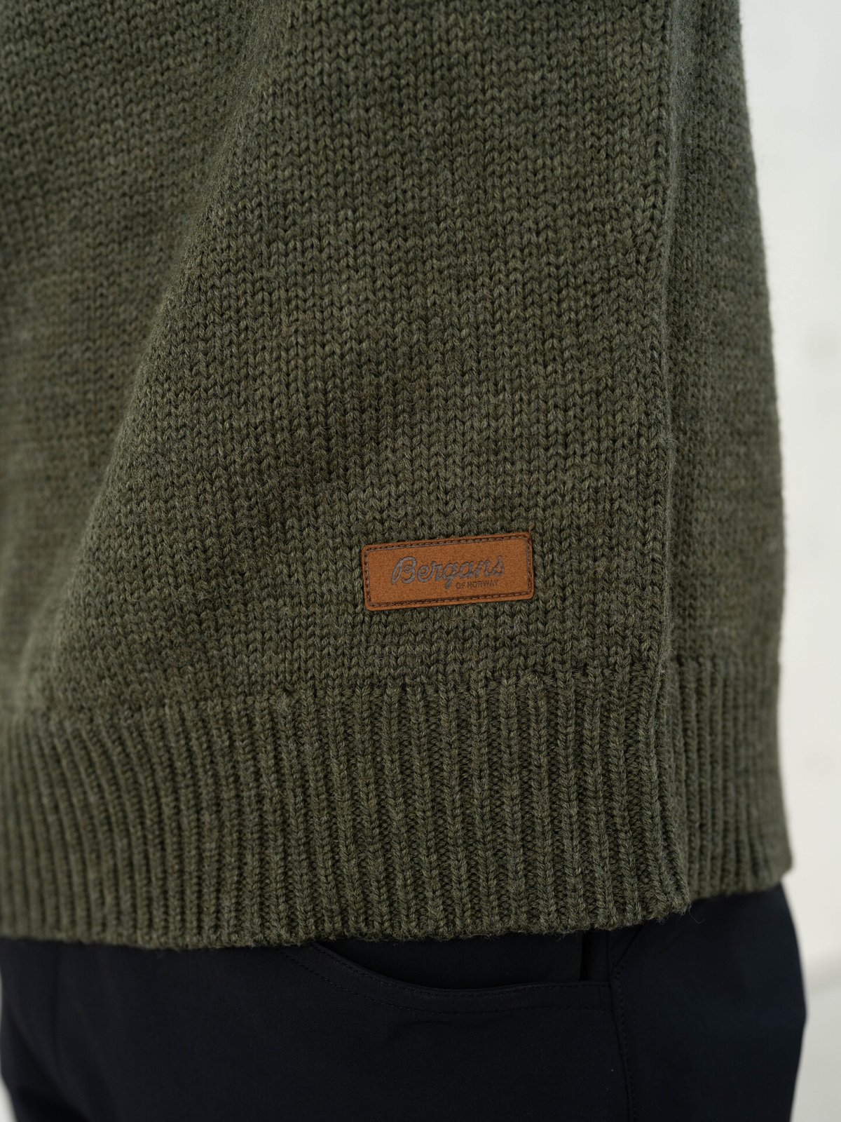 Bergans Nordmarka Merino Jumper Men Dark Green Mud