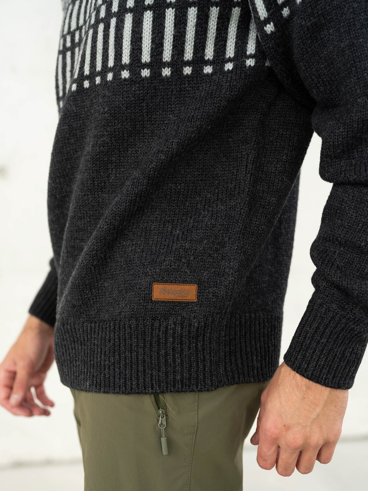 Bergans Nordmarka Merino Jumper Men Dark Shadow Grey