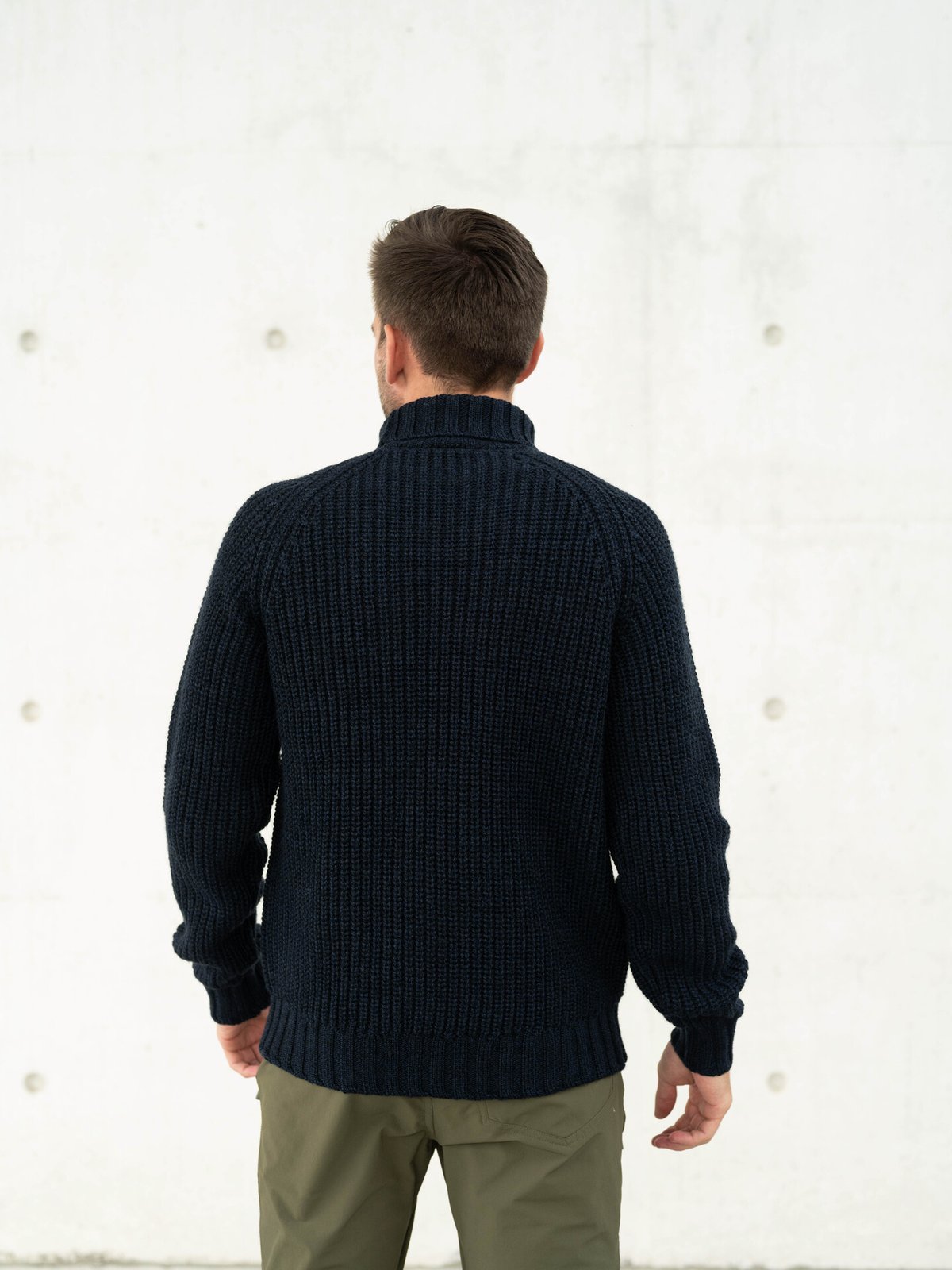 Bergans Nordmarka Merino High Neck Jumper Men Navy Blue