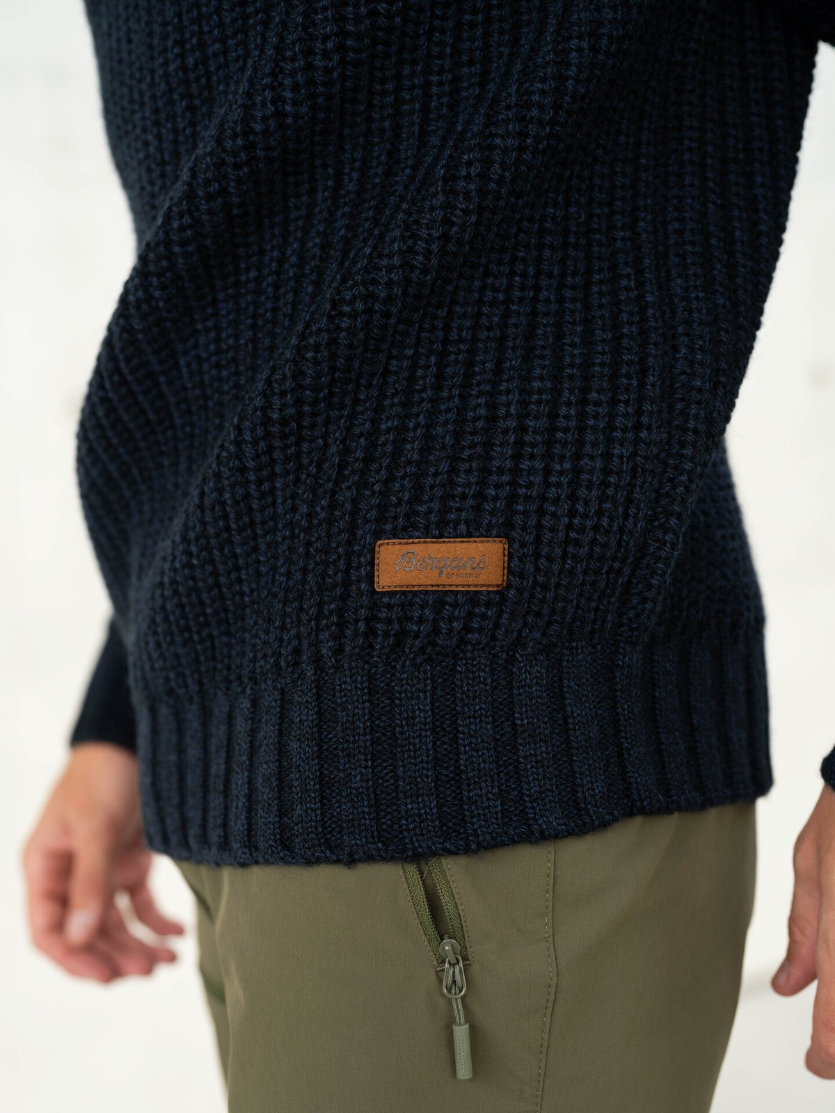 Bergans Nordmarka Merino High Neck Jumper Men Navy Blue