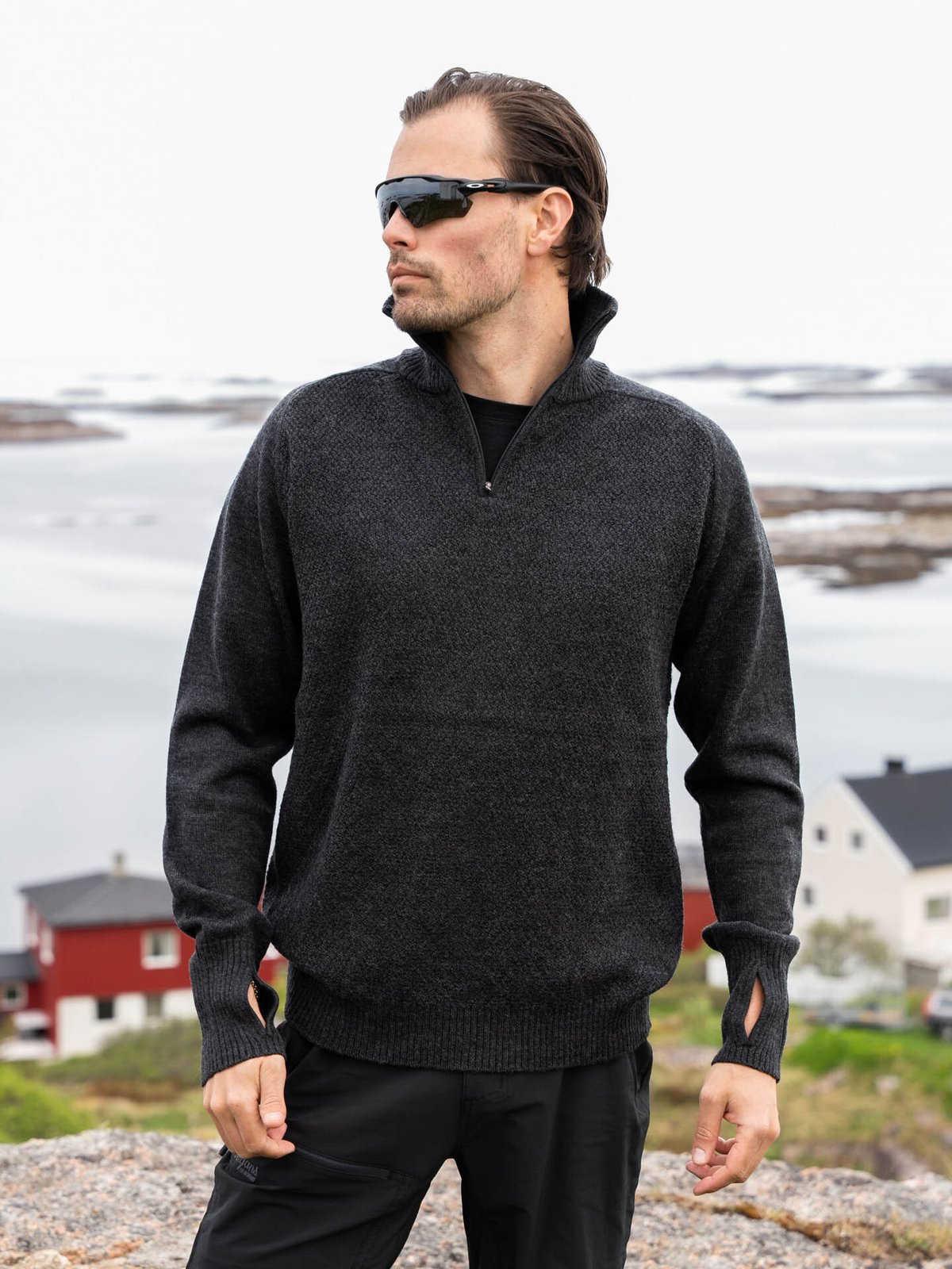 Bergans Ulriken Light Merino Jumper Men Dark Shadow Grey