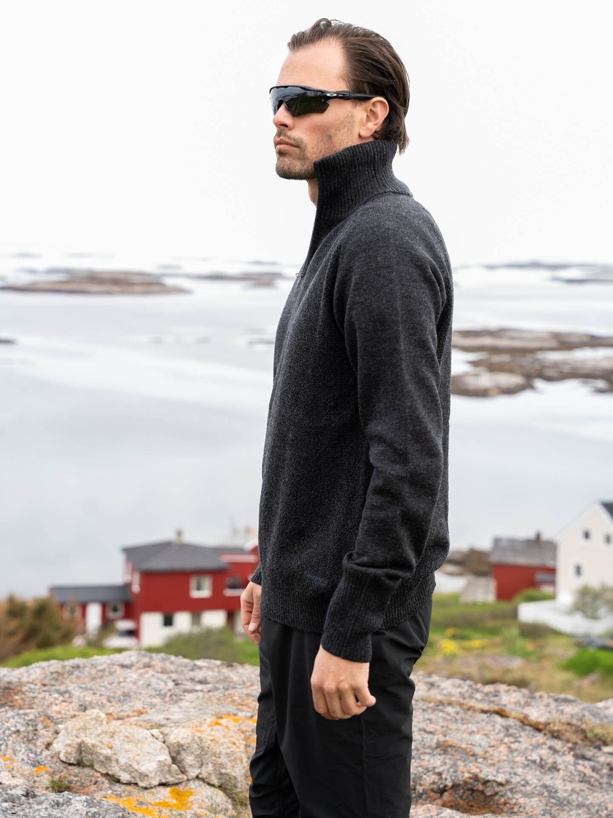 Bergans Ulriken Light Merino Jumper Men Dark Shadow Grey