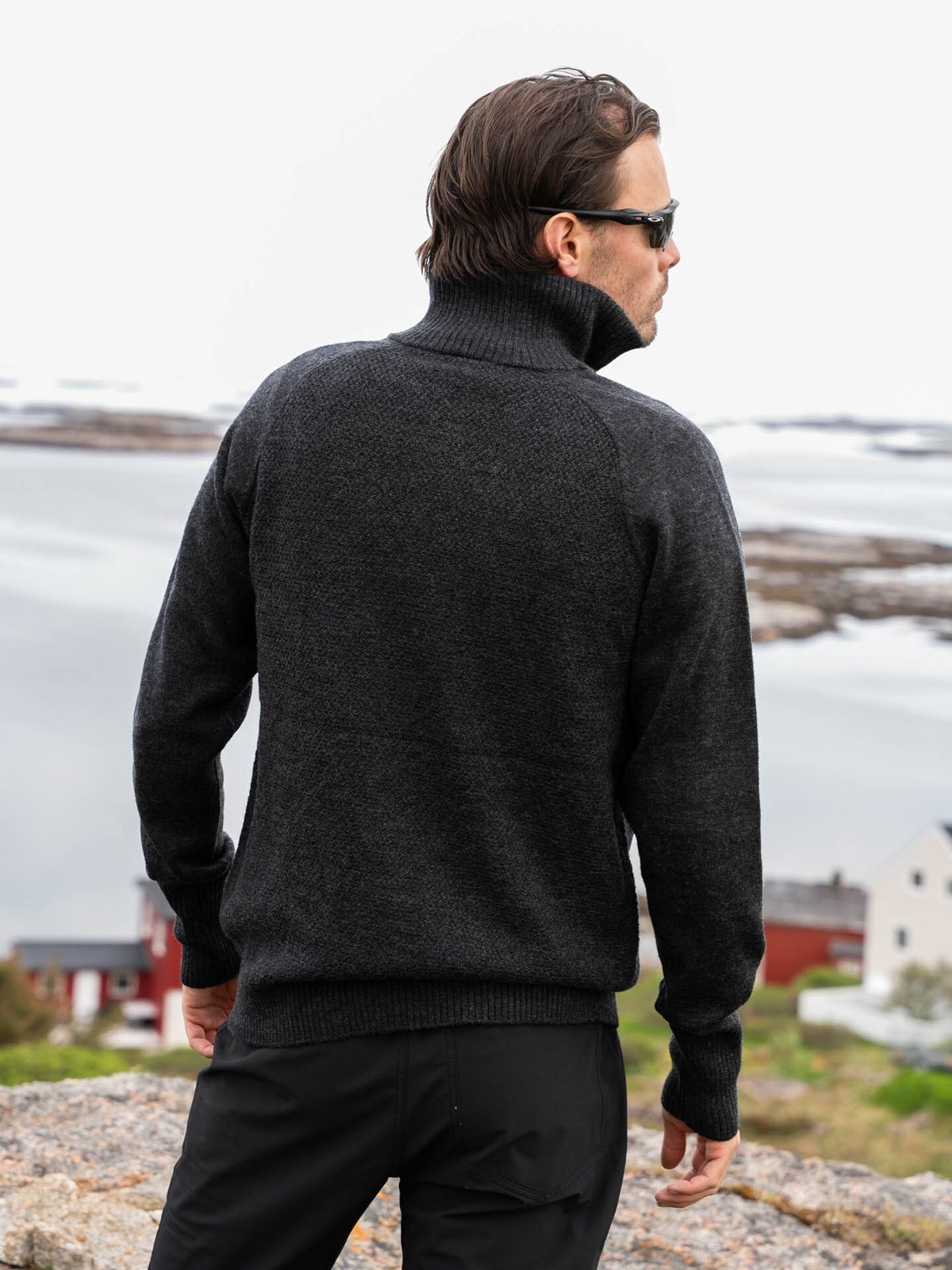 Bergans Ulriken Light Merino Jumper Men Dark Shadow Grey