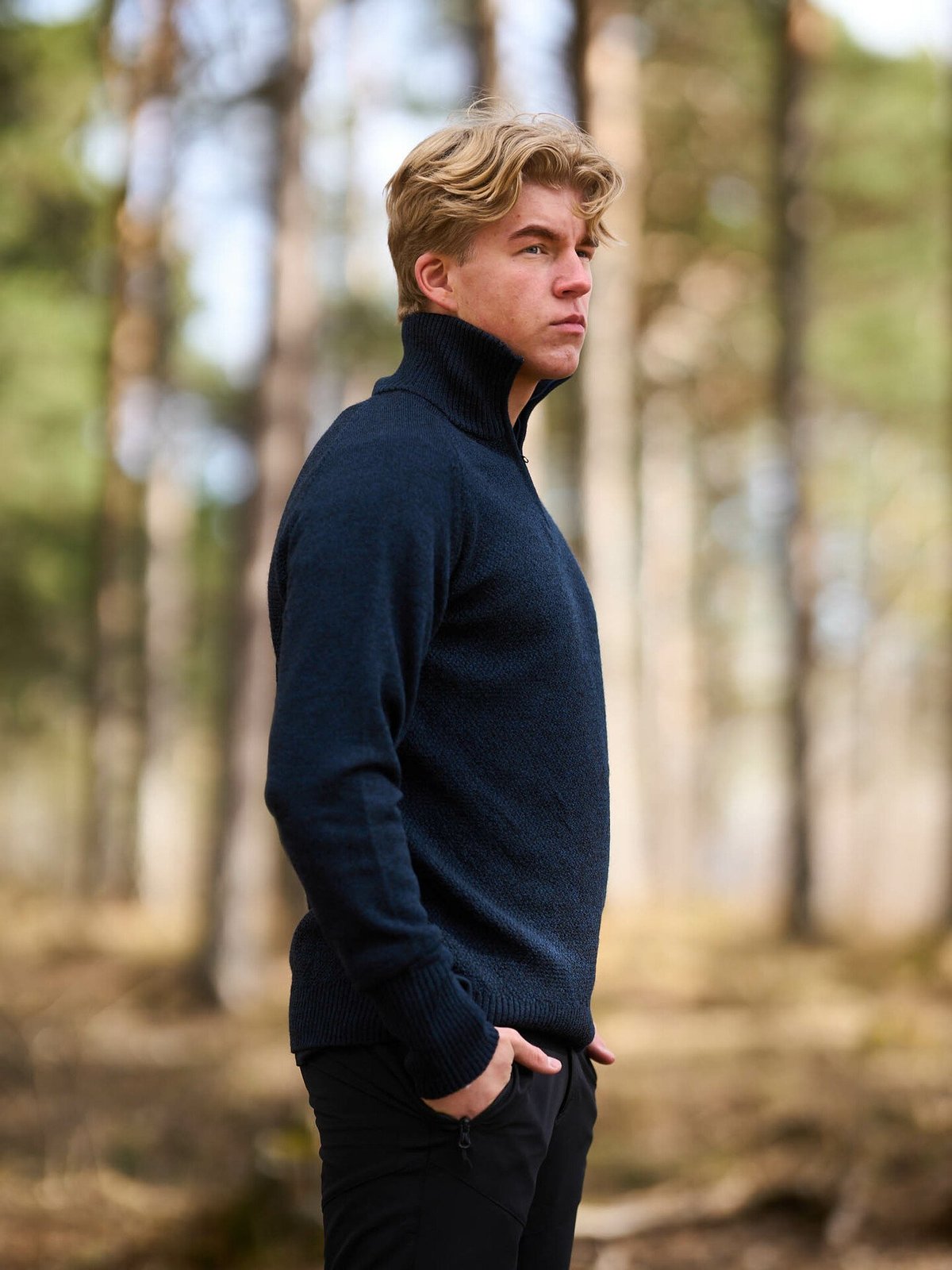 Bergans Ulriken Light Merino Jumper Men Navy Blue