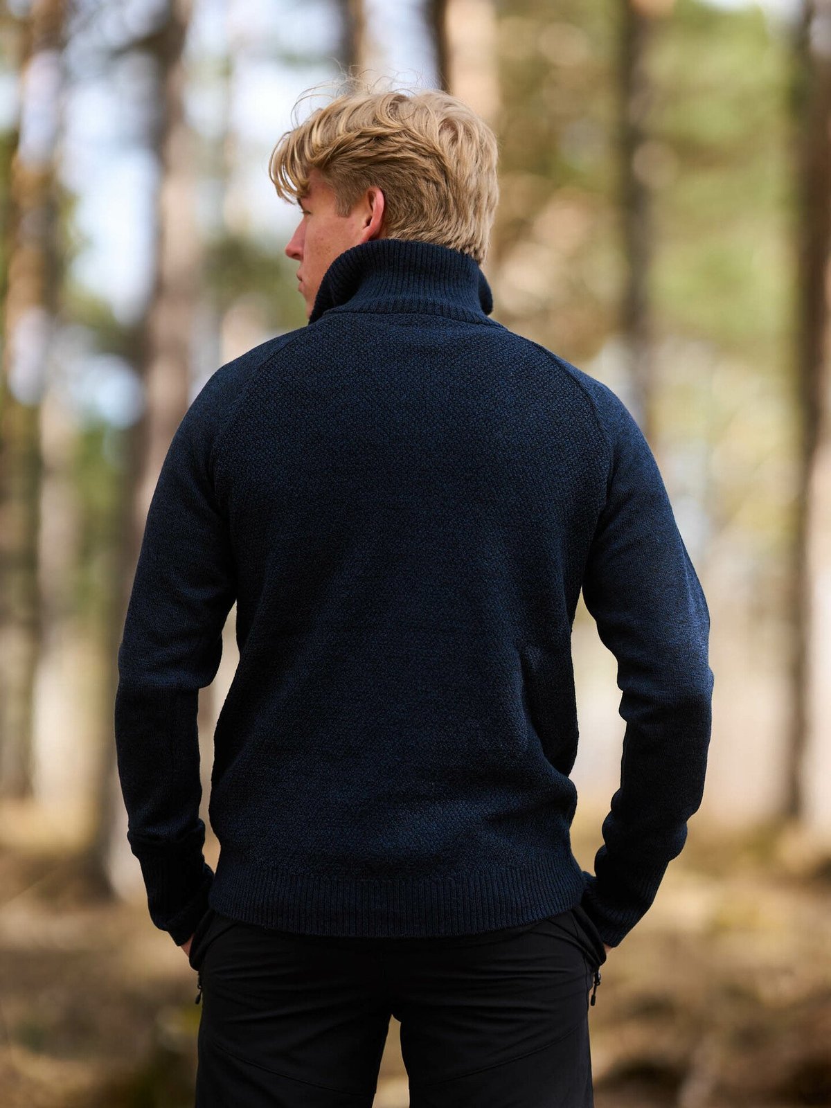Bergans Ulriken Light Merino Jumper Men Navy Blue