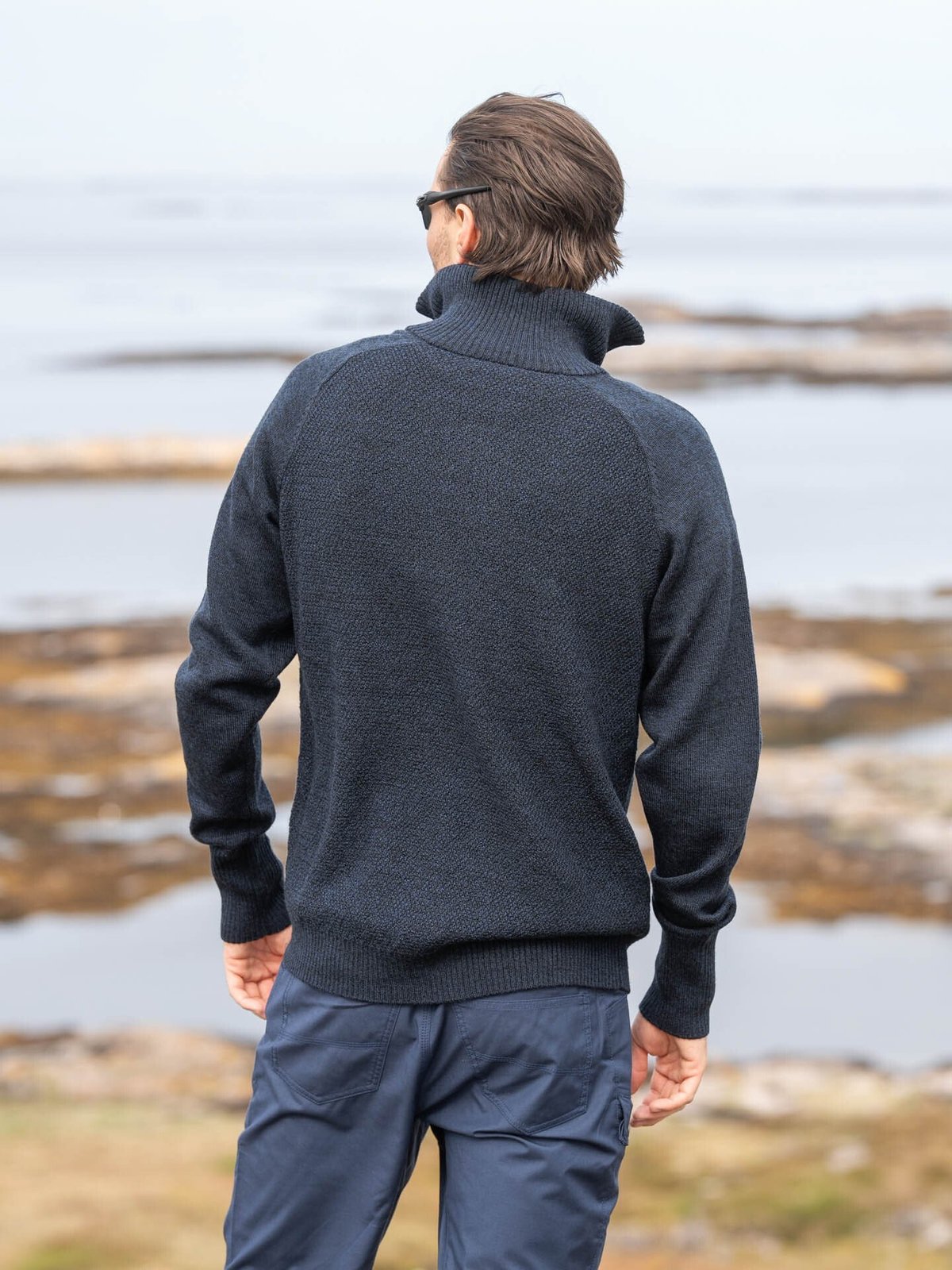 Bergans Ulriken Light Merino Jumper Men Navy Blue