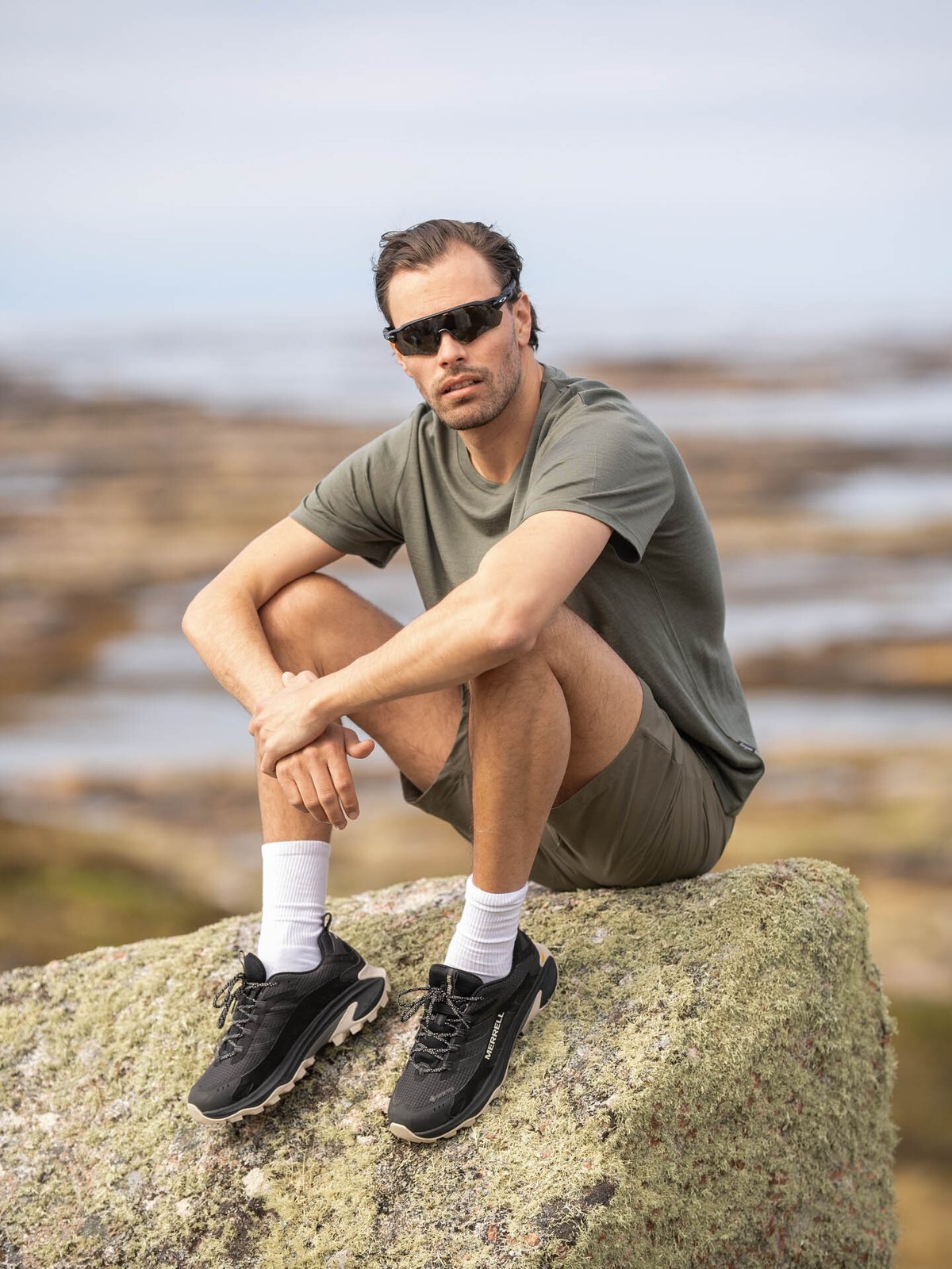 Bergans Whenever Merino Tee Men Green Mud