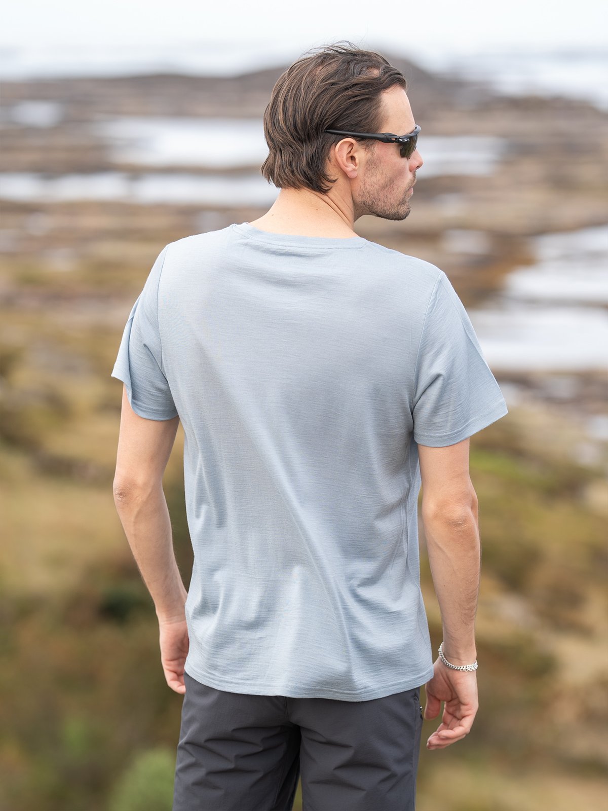 Bergans Whenever Merino Tee Men Husky Blue