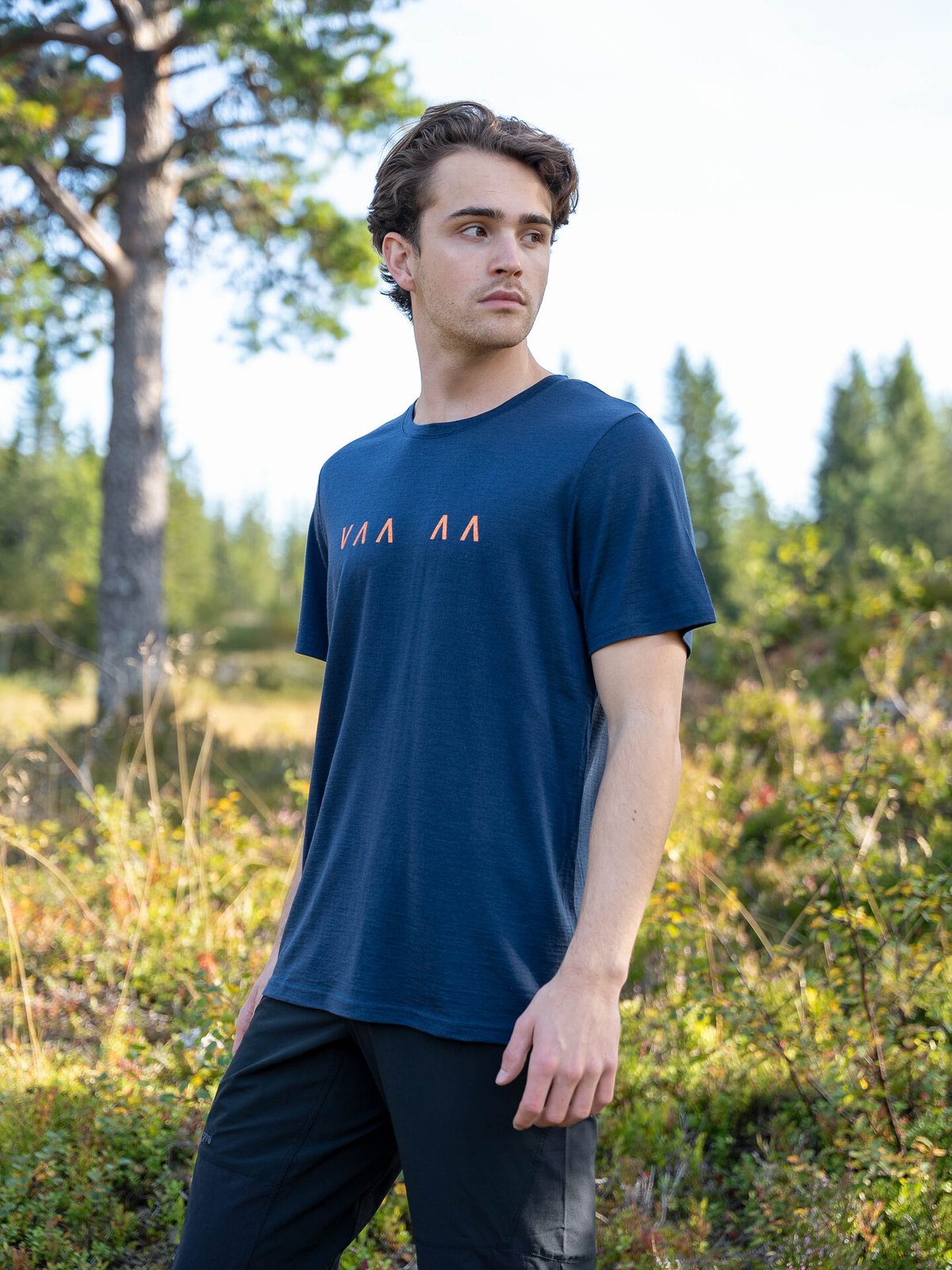 Bergans Vaagaa Explore Merino Tee Men Navy Blue