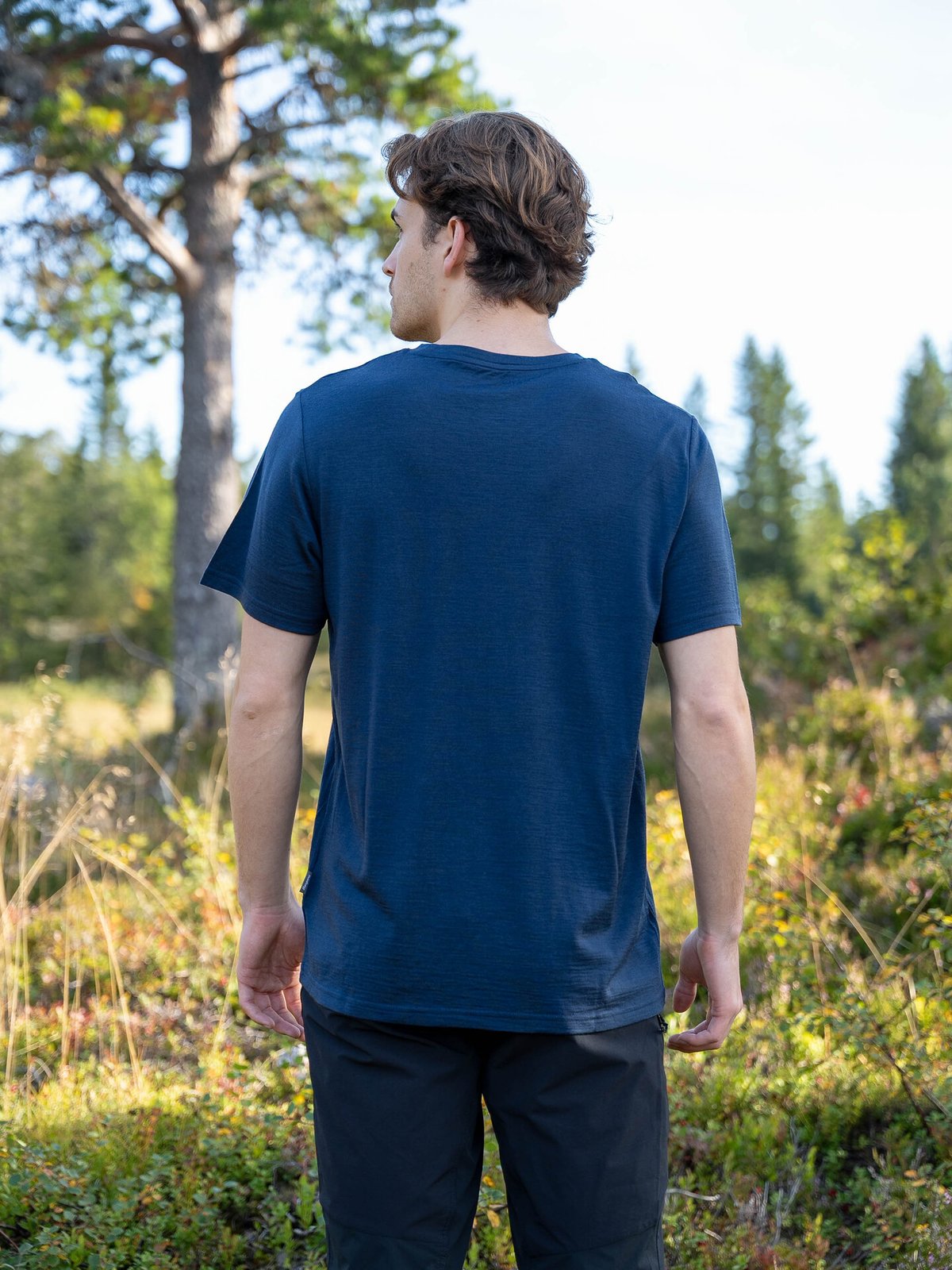 Bergans Vaagaa Explore Merino Tee Men Navy Blue