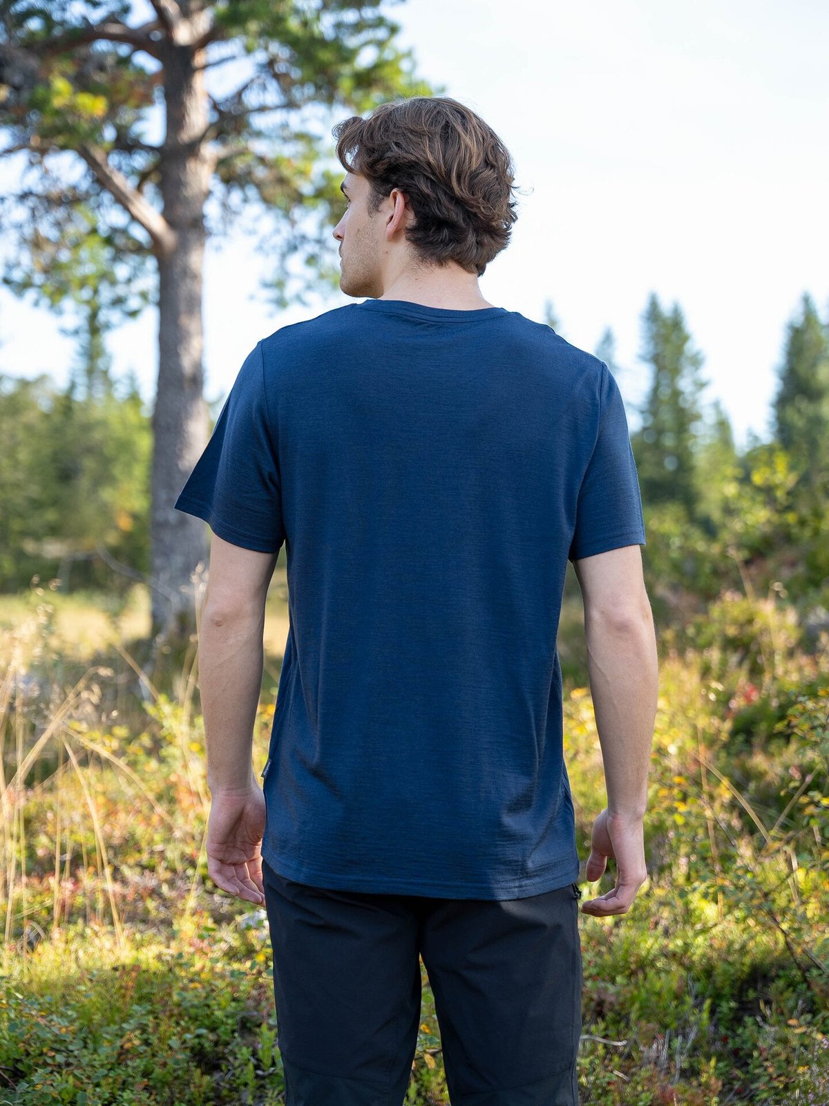Bergans Vaagaa Explore Merino Tee Men Navy Blue