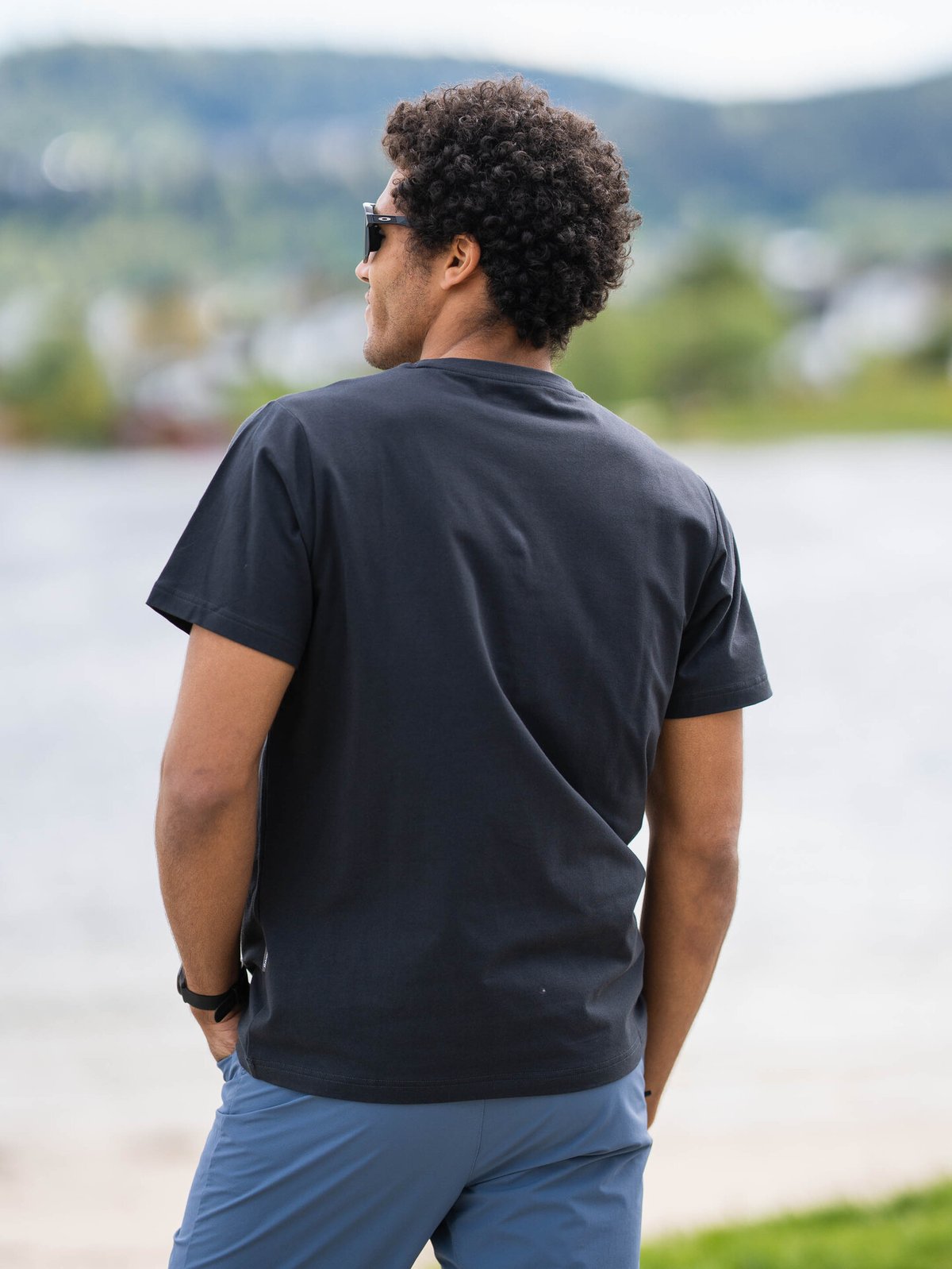 Bergans Nordmarka Organic Cotton Print Tee Men Dark Shadow Grey