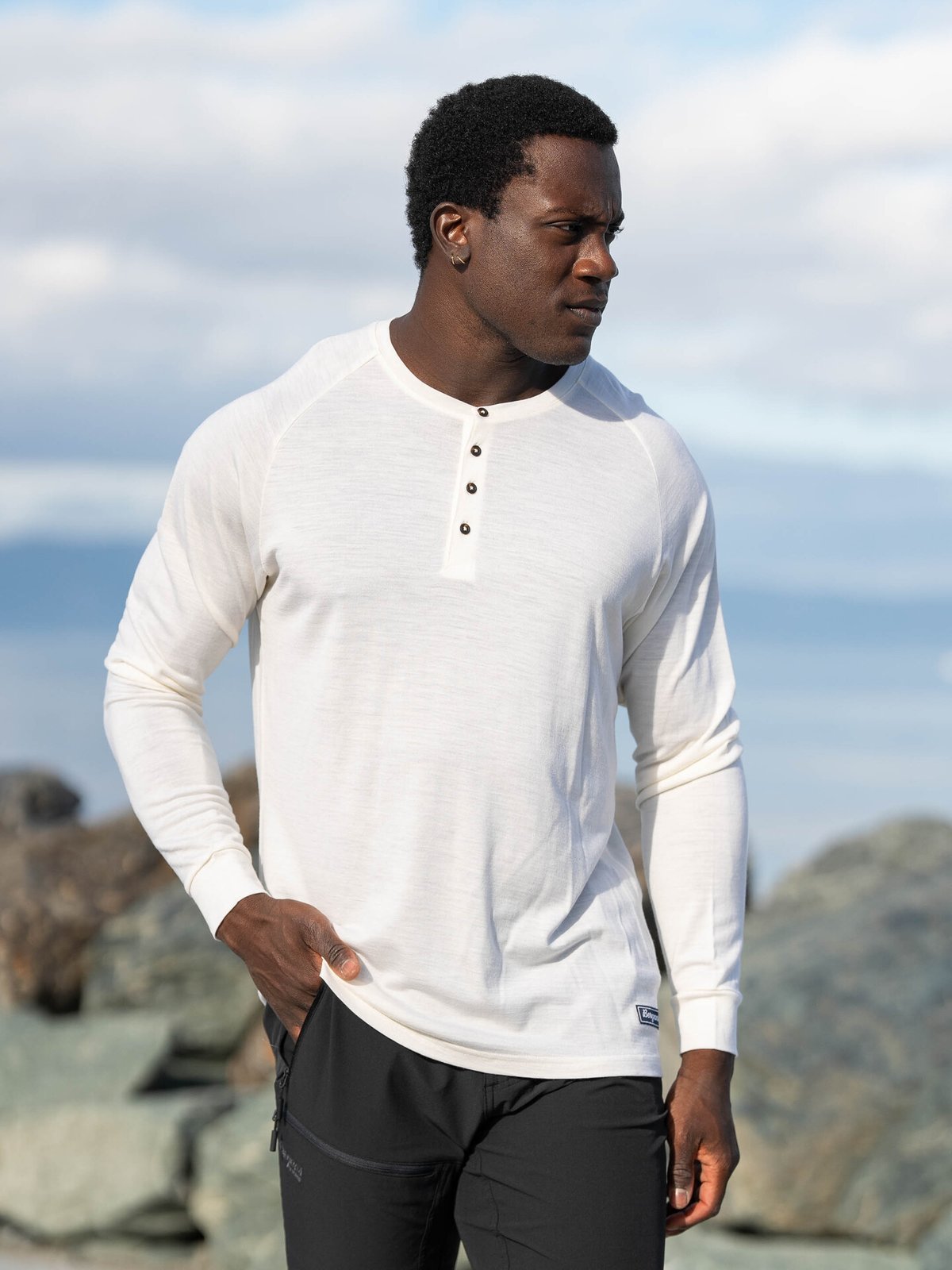 Bergans Lysebu Wool Henley Vanilla White