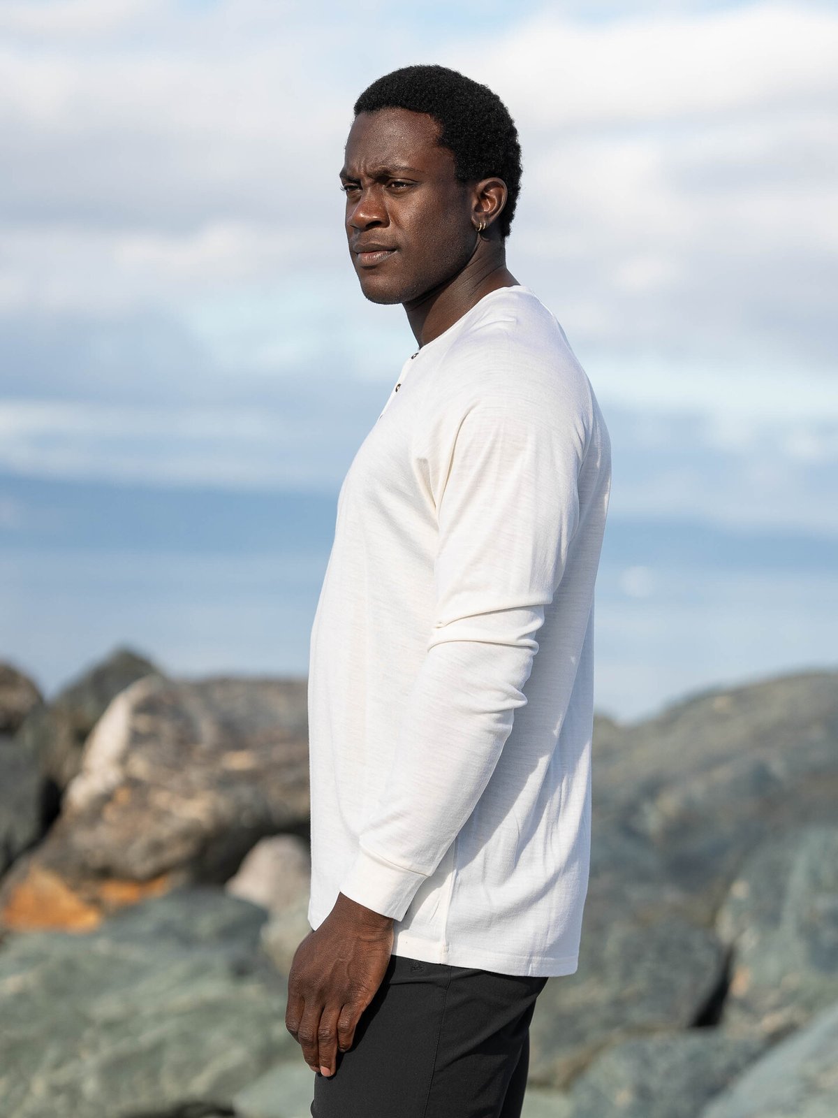 Bergans Lysebu Wool Henley Vanilla White