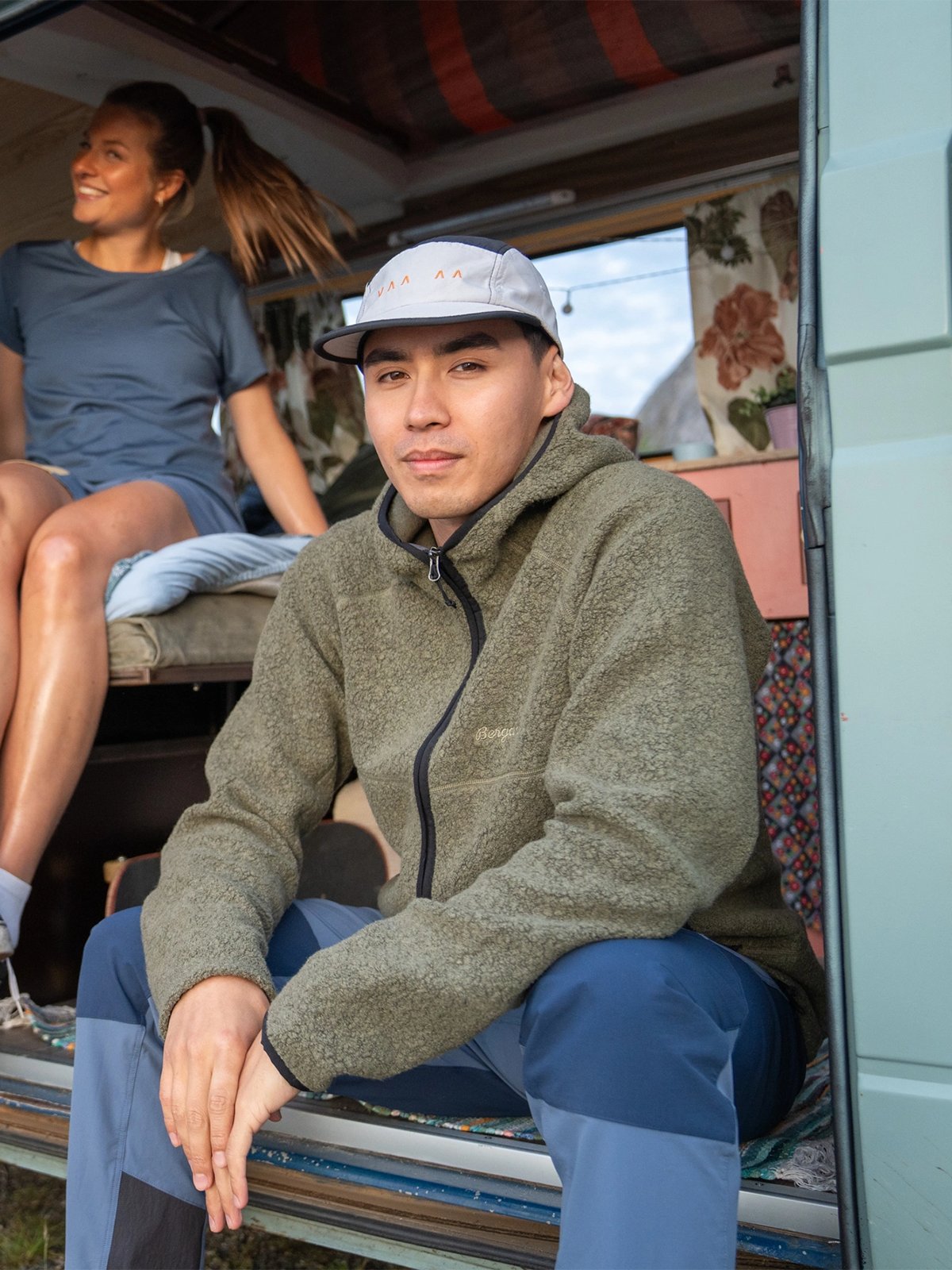 Bergans Vaagaa Merino Terry Midlayer Hoodie Men Green Mud