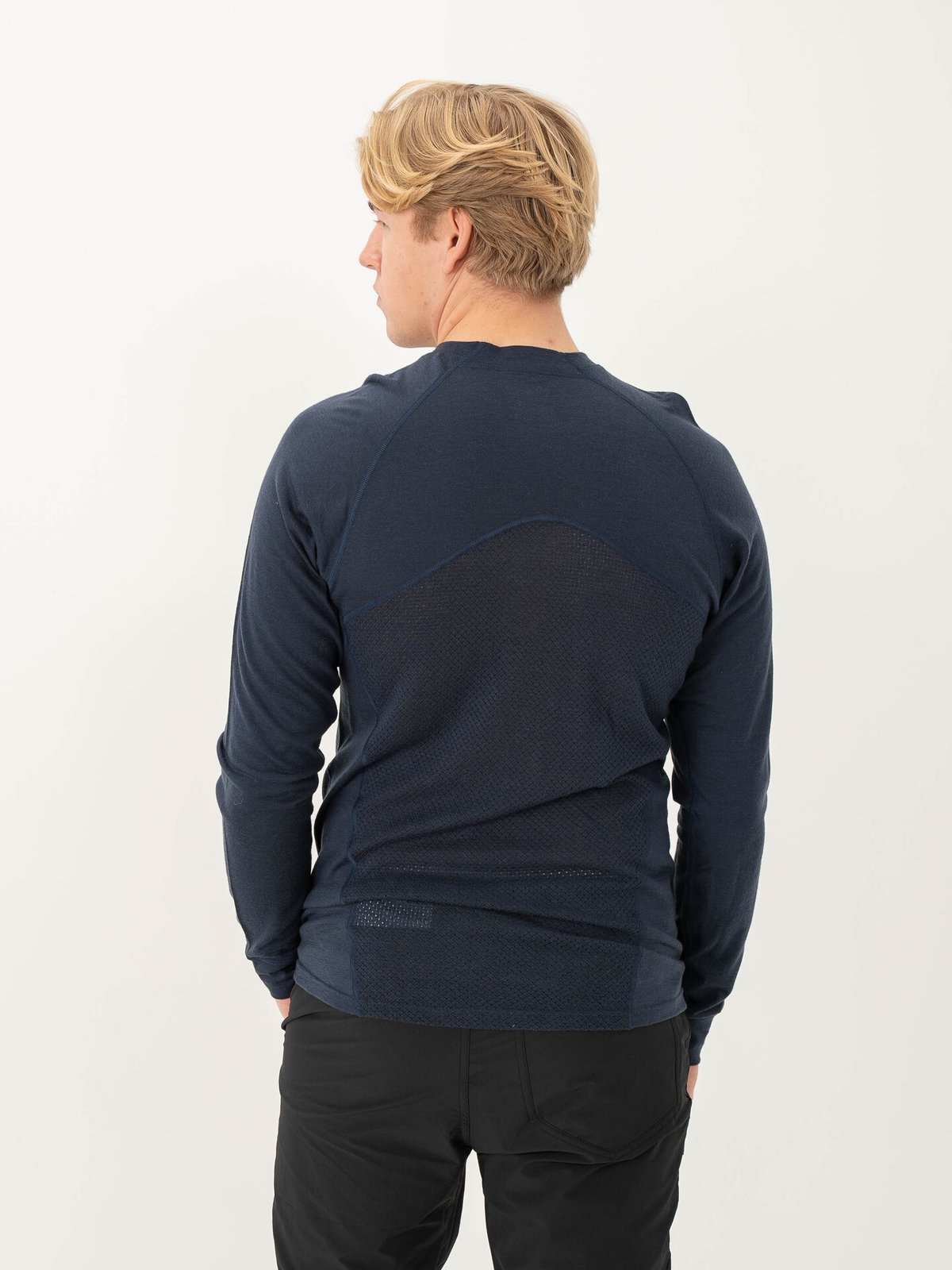 Bergans Inner:Pure Merino Long Sleeve Men Navy Blue