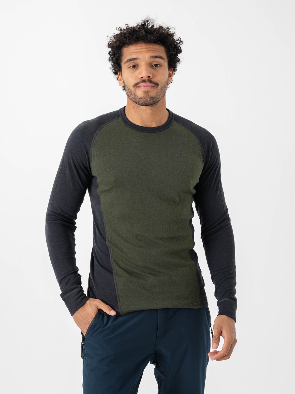 Bergans Inner:Dual Merino Long Sleeve Men Pine Forest
