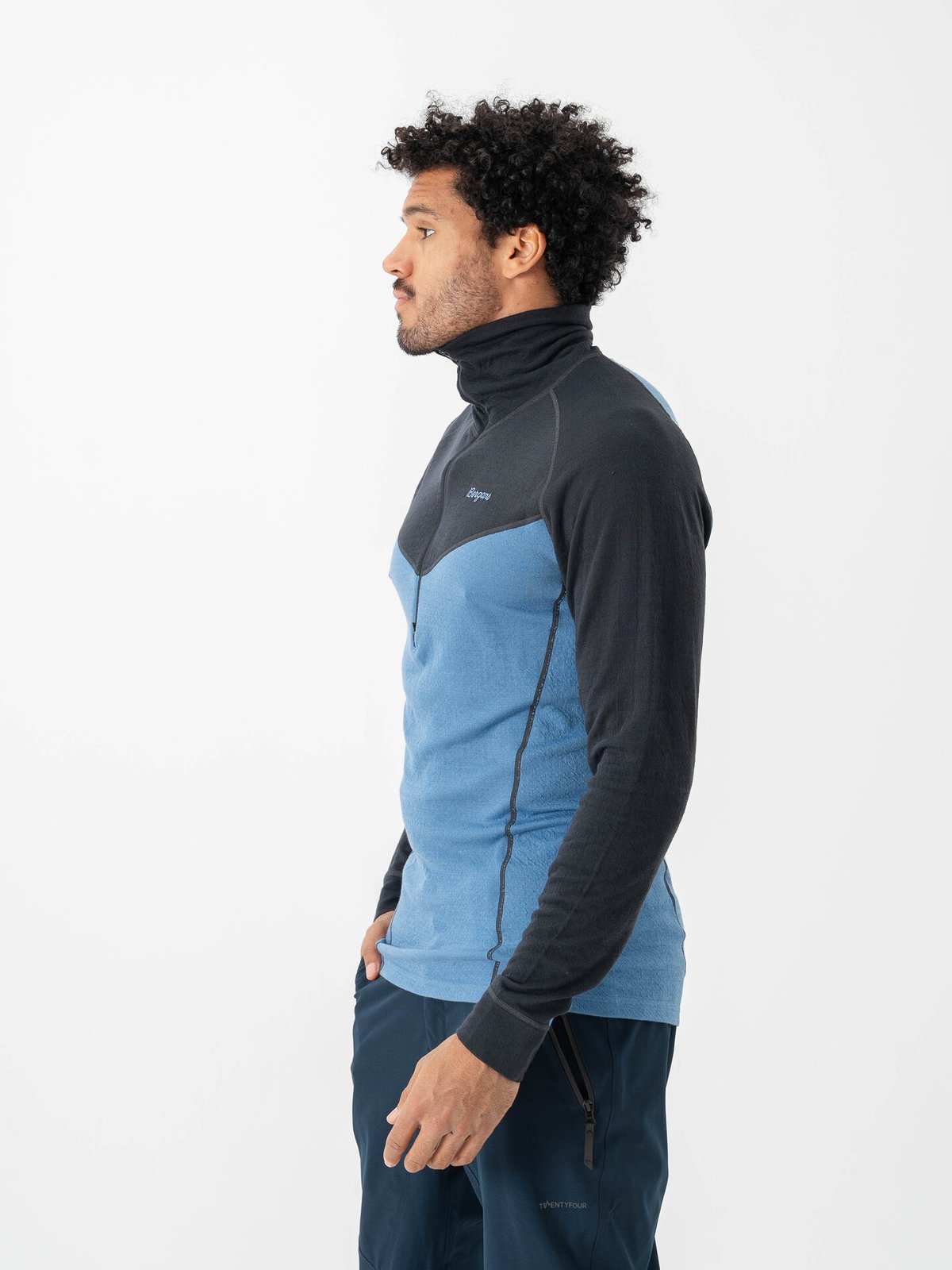 Bergans Inner:Dual Merino Half Zip Men Elemental Blue