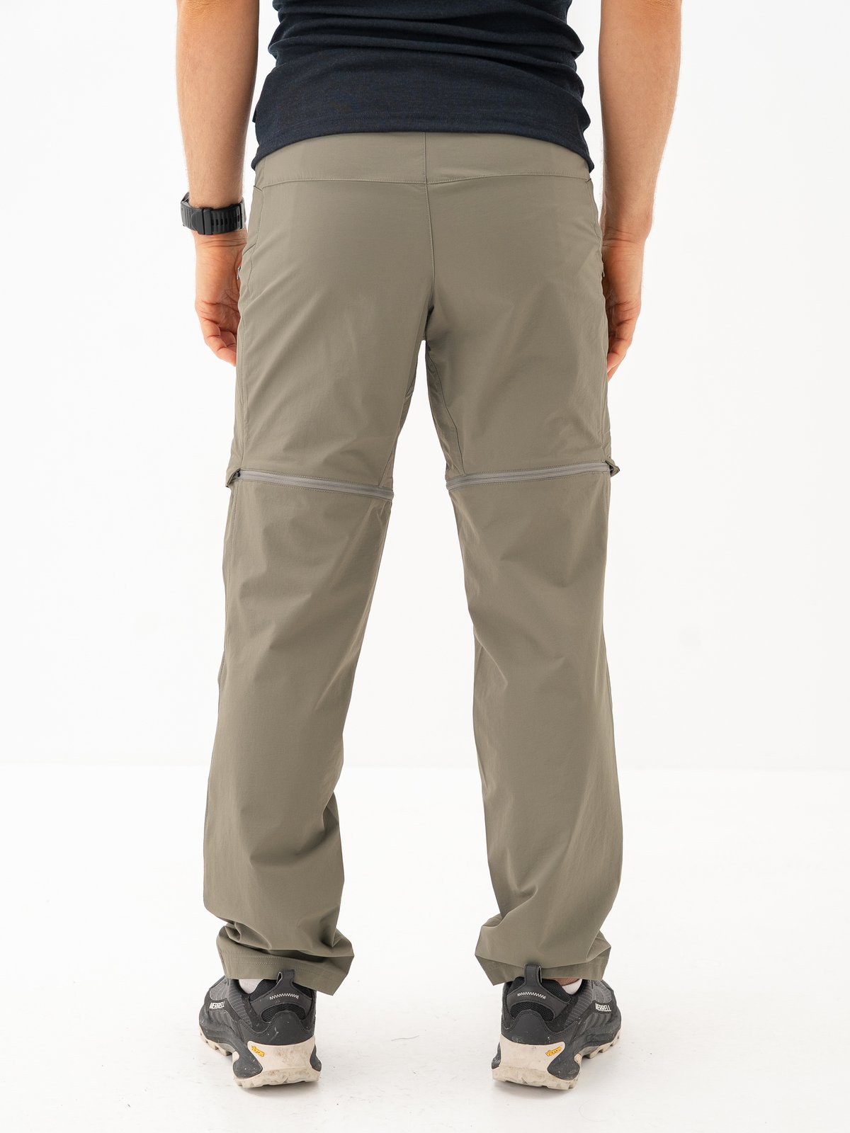 Bergans Convertible Zip-Off Softshell Pants Men Green Mud