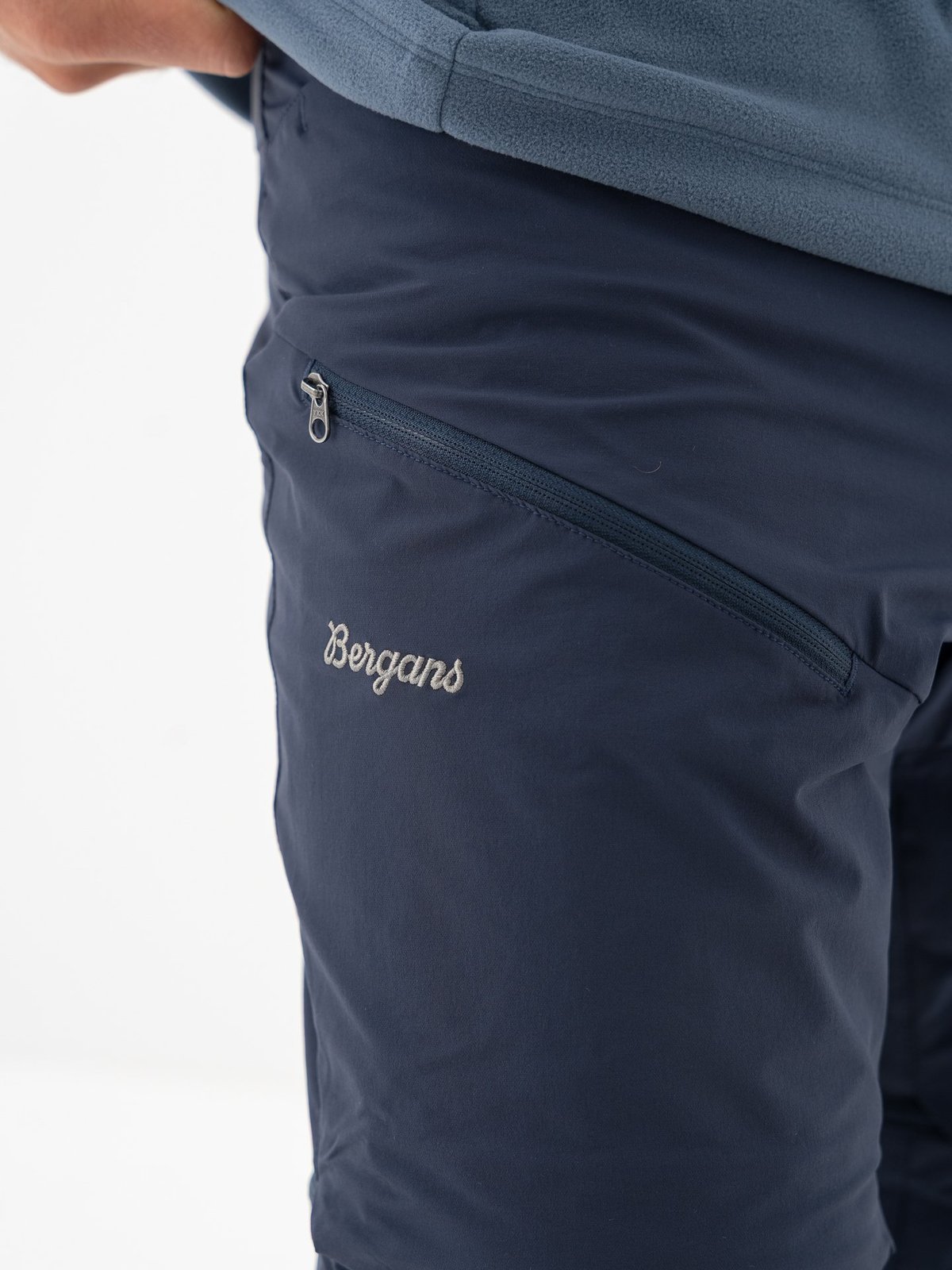 Bergans Convertible Zip-Off Softshell Pants Men Navy Blue