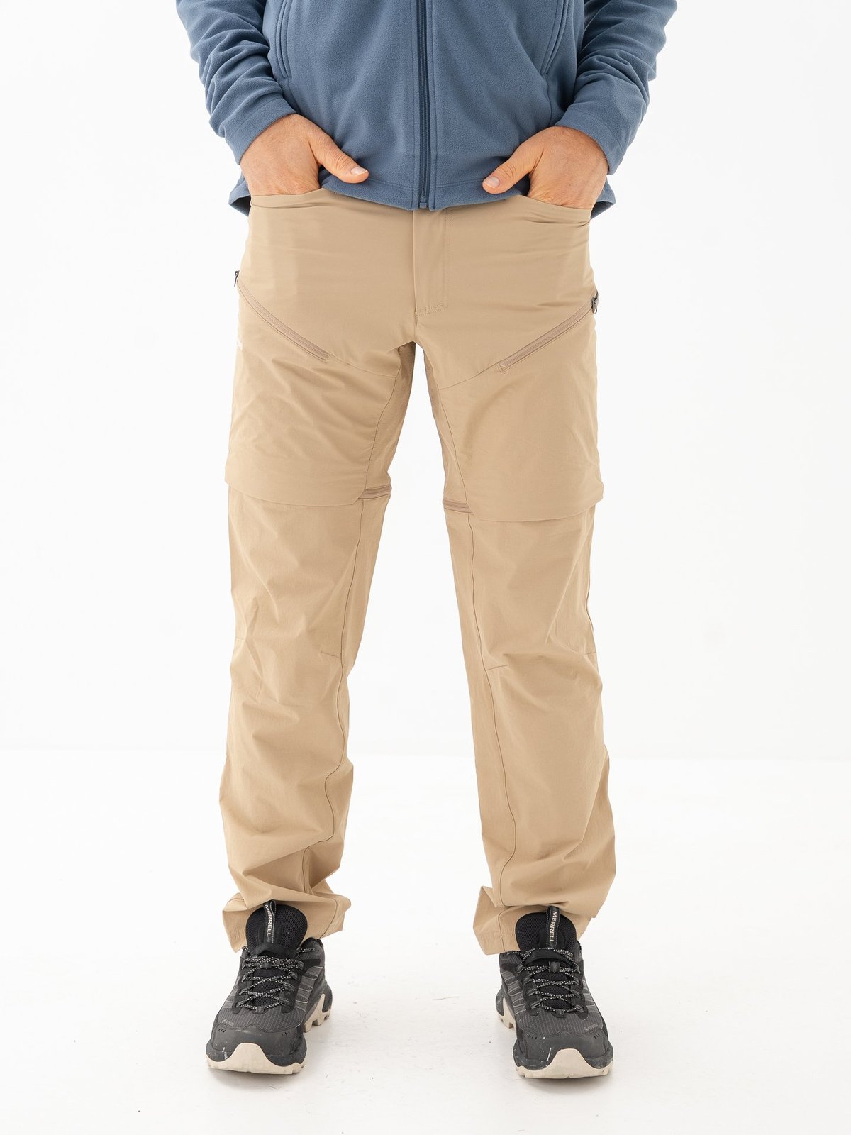 Bergans Convertible Zip-Off Softshell Pants Men Warm Sand