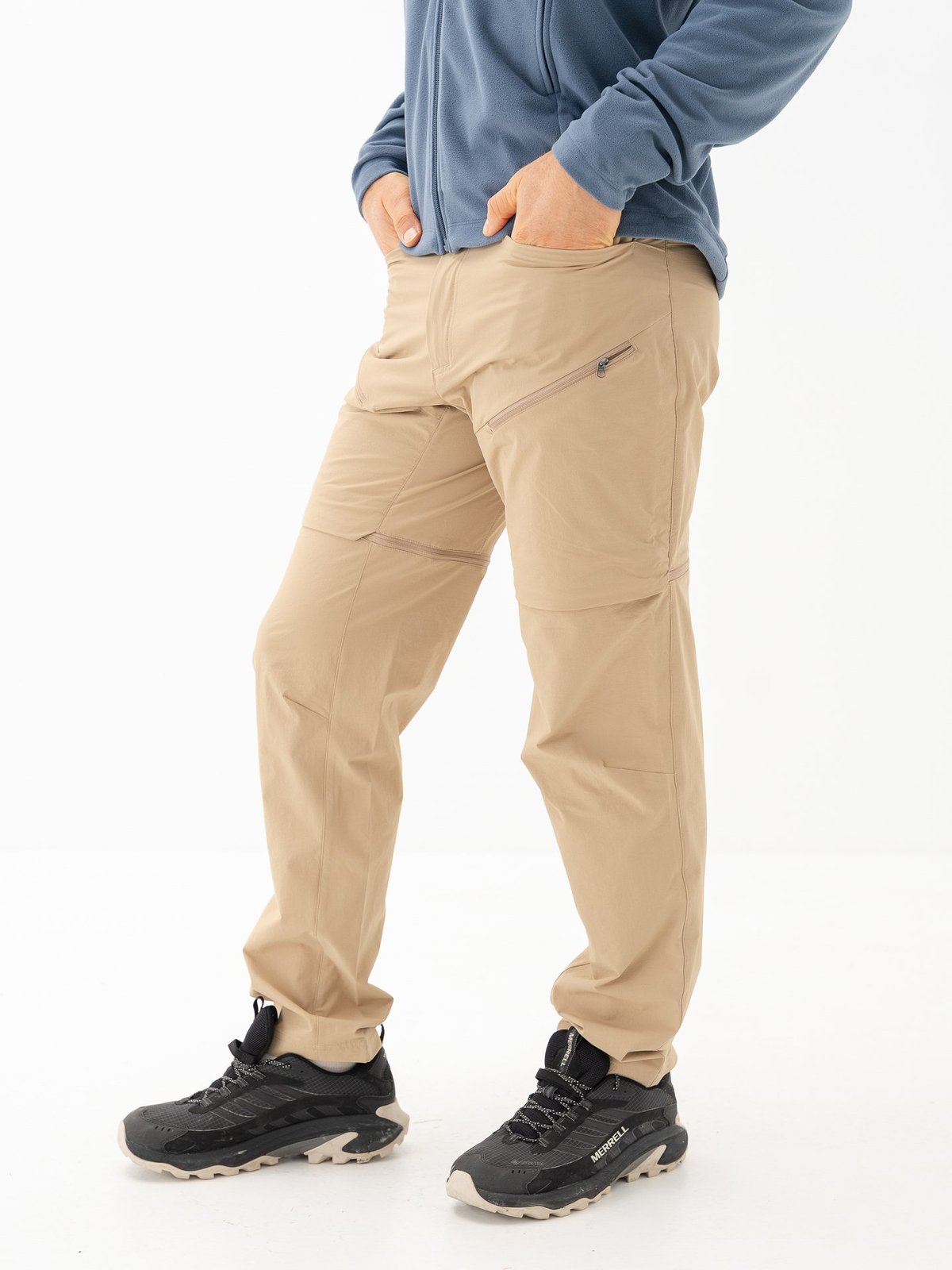 Bergans Convertible Zip-Off Softshell Pants Men Warm Sand