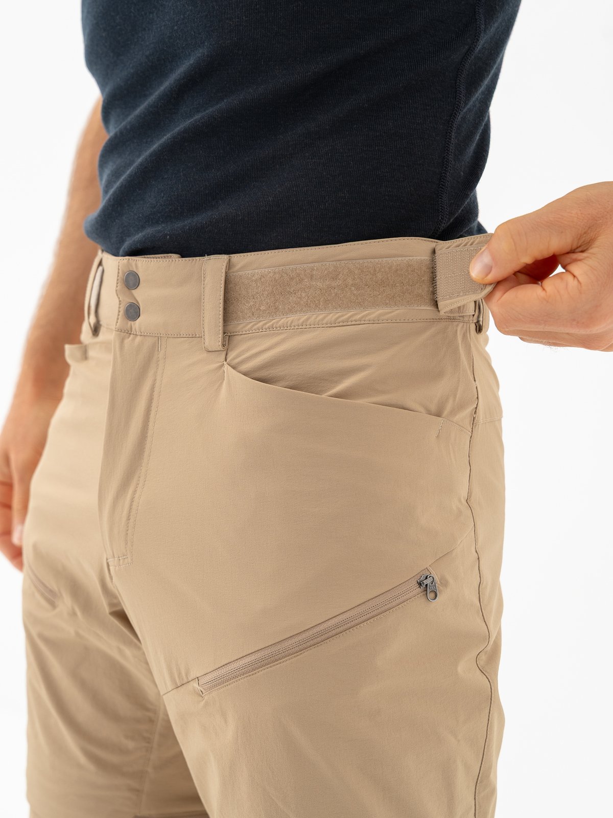 Bergans Convertible Zip-Off Softshell Pants Men Warm Sand