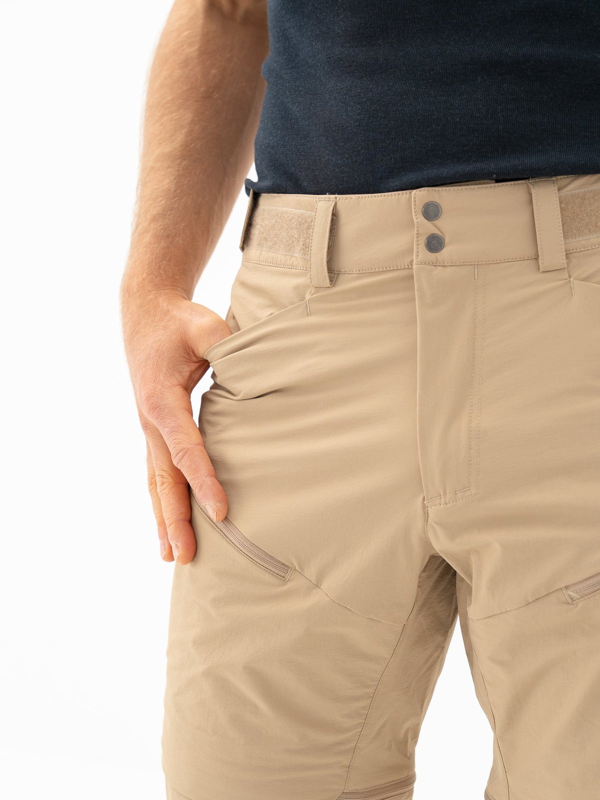 Bergans Convertible Zip-Off Softshell Pants Men Warm Sand