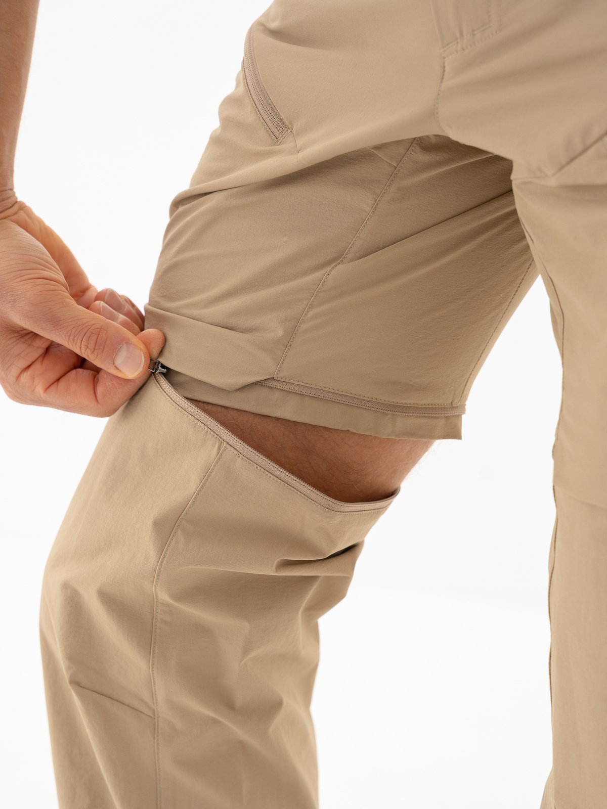 Bergans Convertible Zip-Off Softshell Pants Men Warm Sand