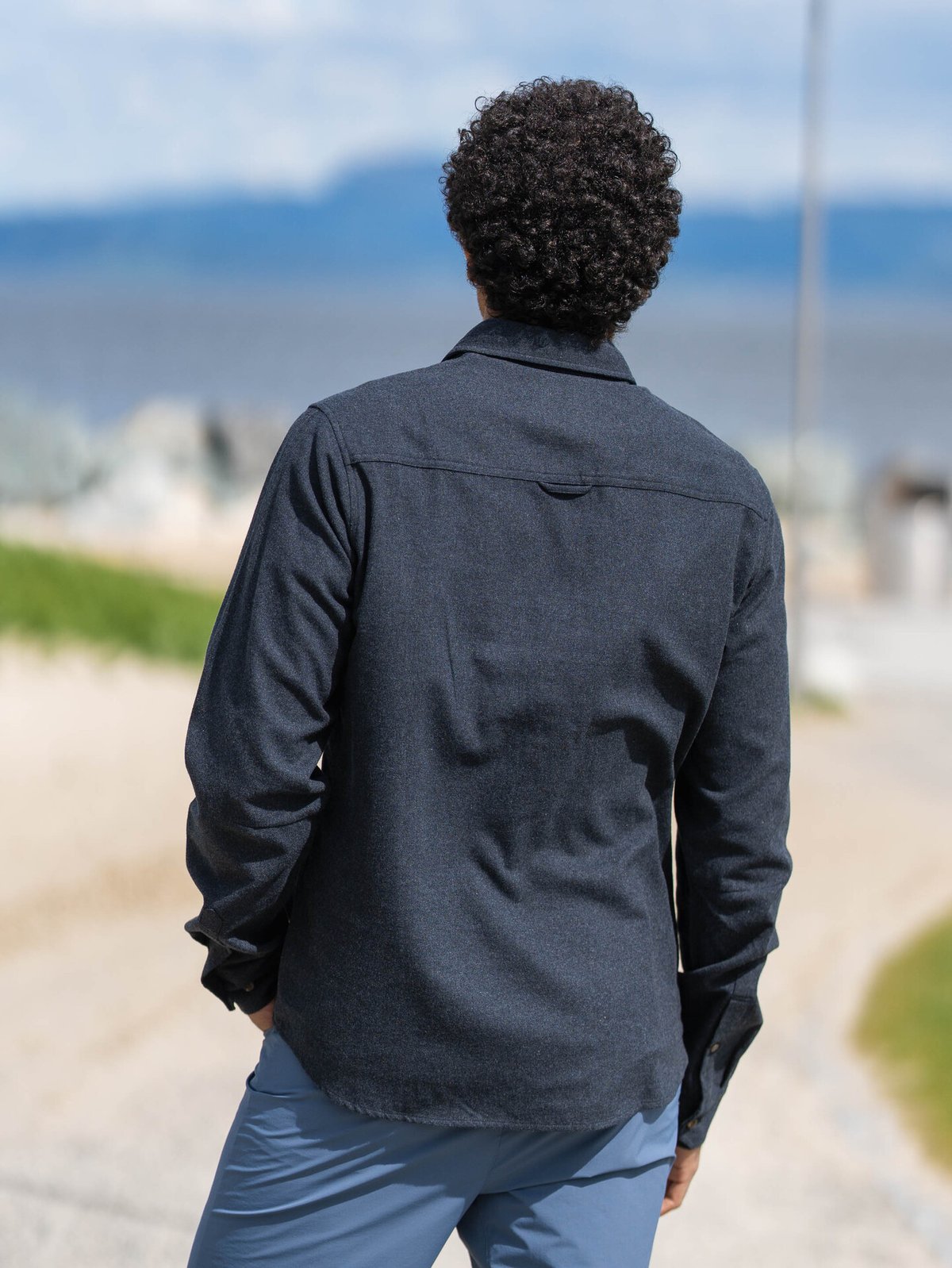 Bergans Nordmarka Flannel Shirt Men Navy Blue