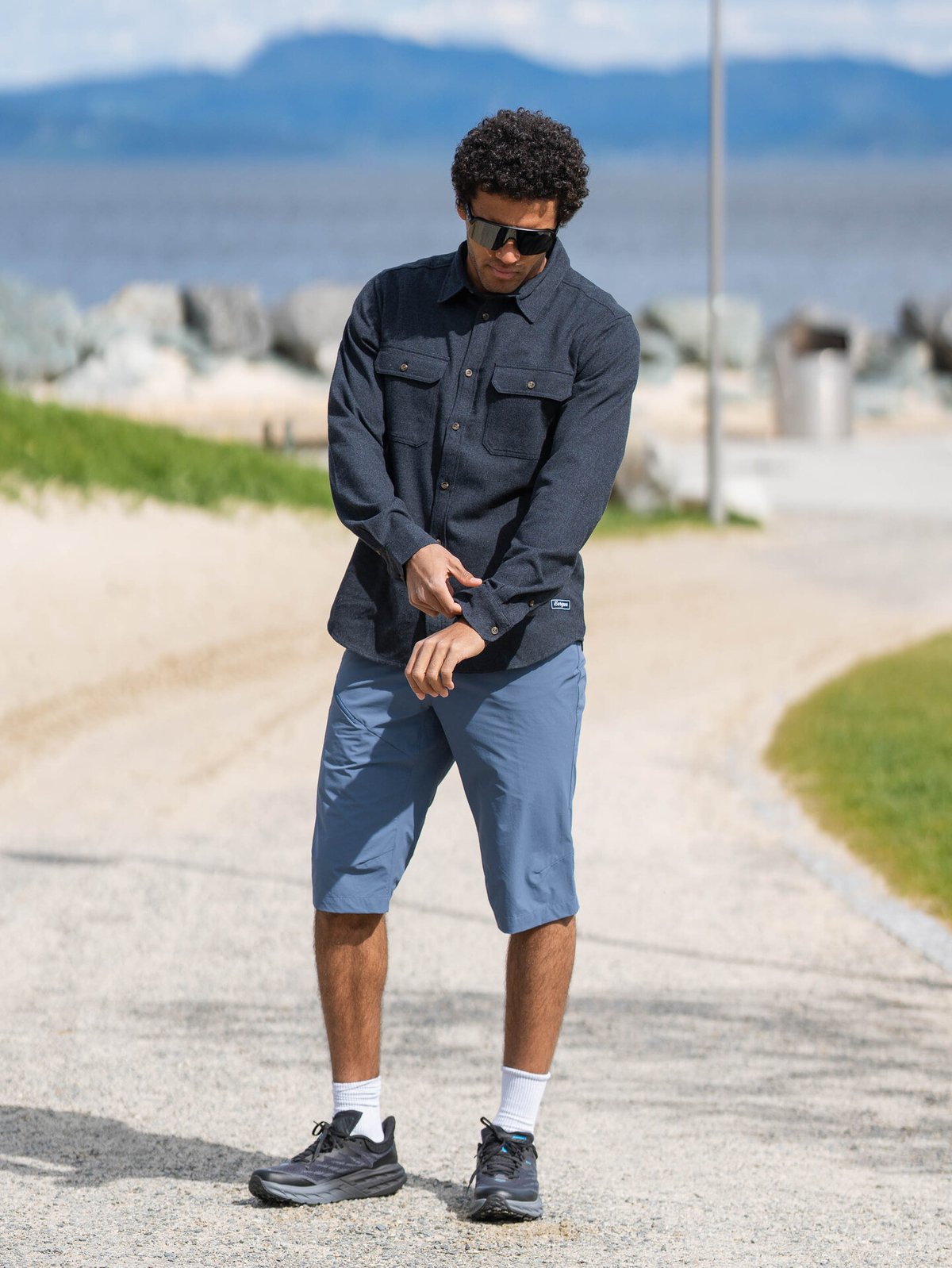 Bergans Nordmarka Flannel Shirt Men Navy Blue